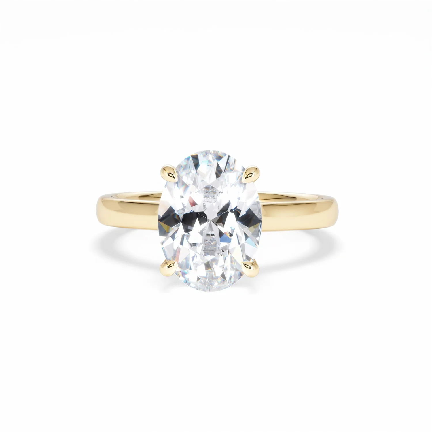 Amora Oval 3.00ct Hidden Halo Lab Diamond Engagement Ring G/VS1 Set in 18K Gold - Image 89
