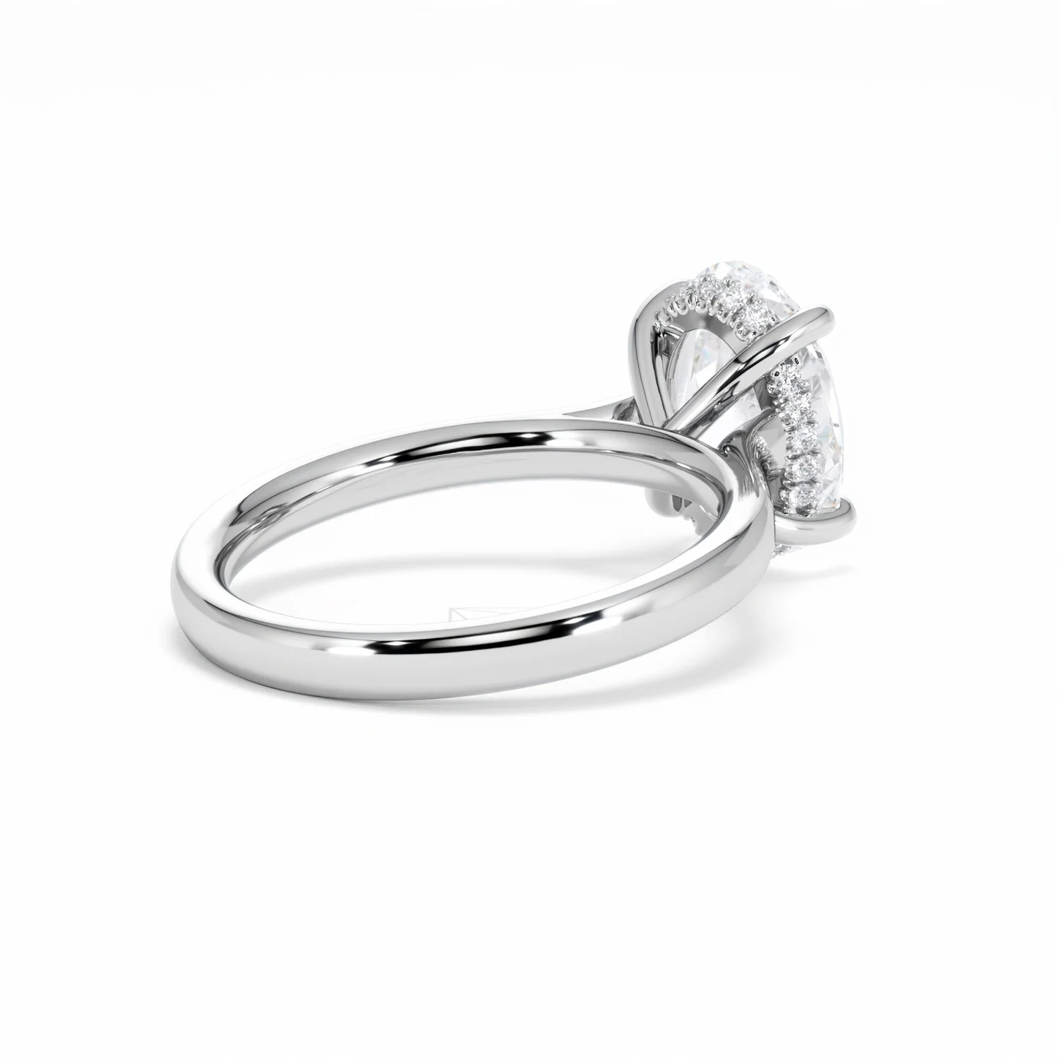 Amora Oval 3.00ct Hidden Halo Lab Diamond Engagement Ring G/VS1 Set in 18K White Gold - Image 40