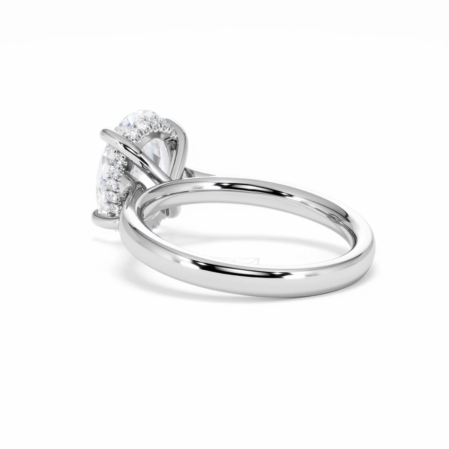 Amora Oval 3.00ct Hidden Halo Lab Diamond Engagement Ring G/VS1 Set in 18K White Gold - Image 59