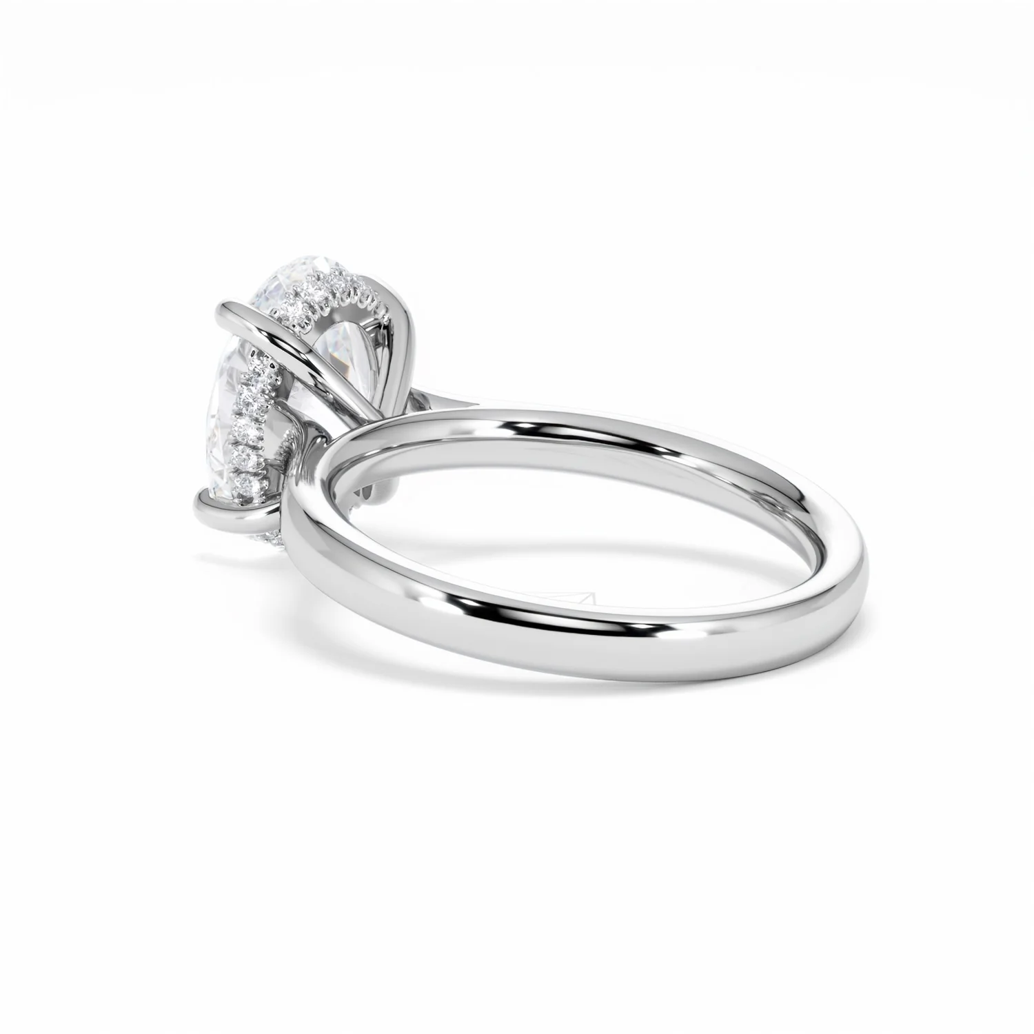 Amora Oval 3.00ct Hidden Halo Lab Diamond Engagement Ring G/VS1 Set in Platinum - Image 60