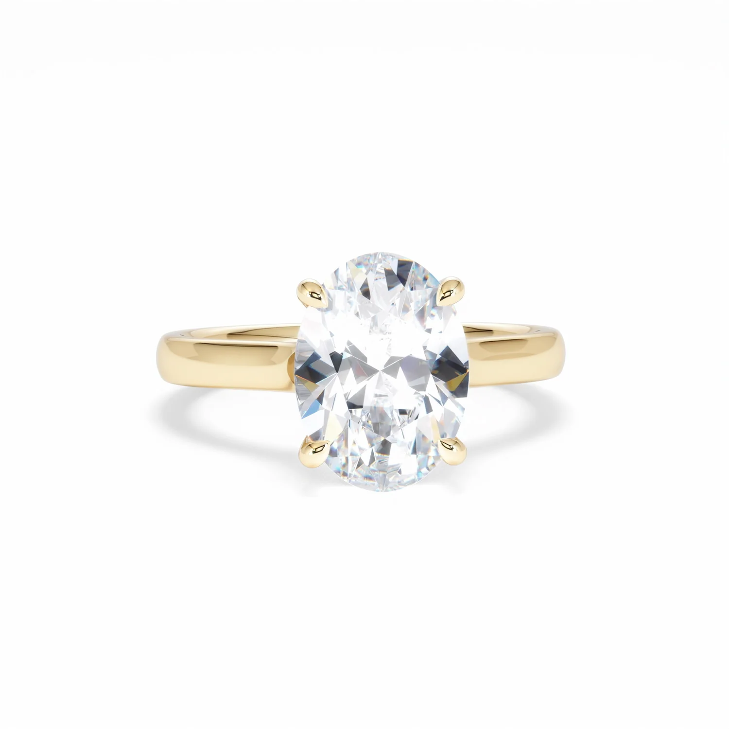 Amora Oval 3.00ct Lab Diamond Engagement Ring G/VS1 Set in 18K Gold - Image 11