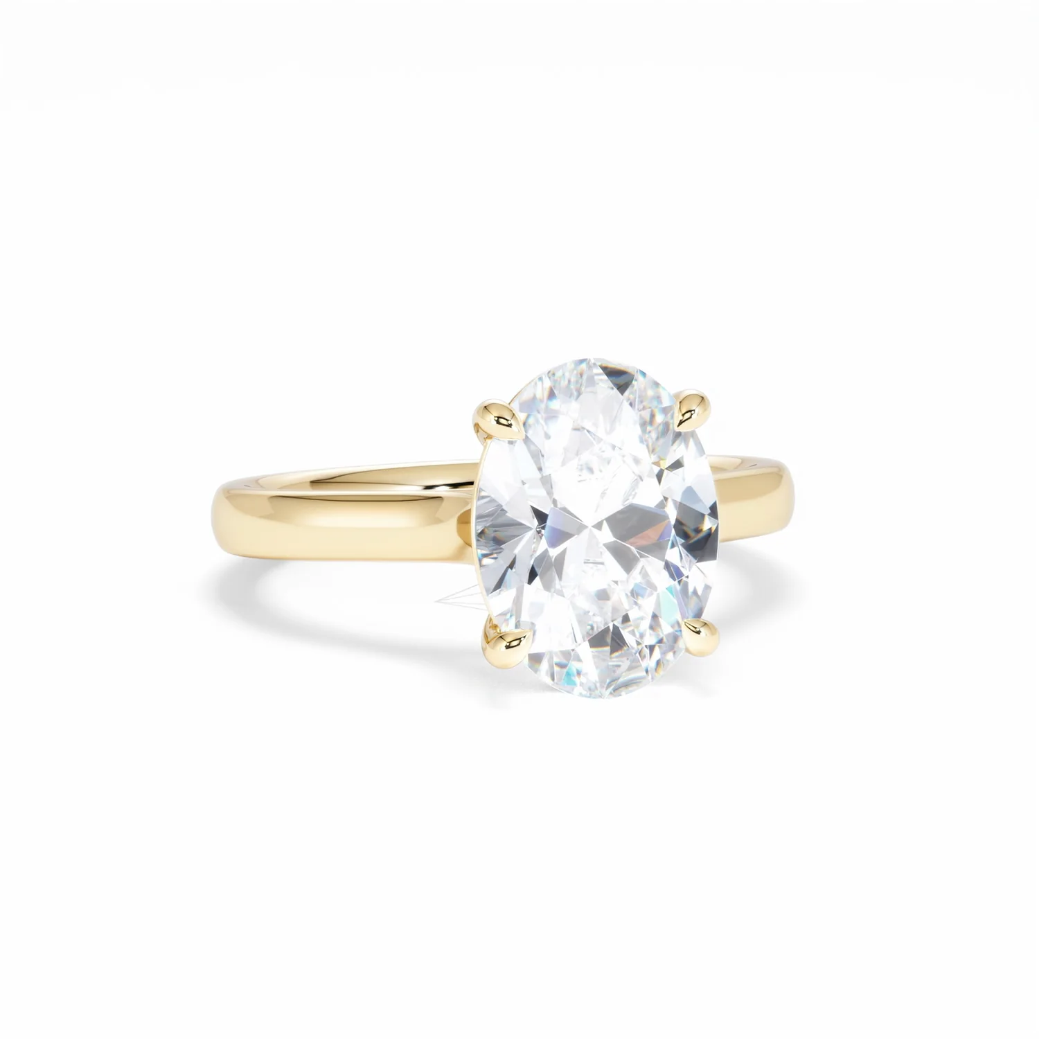 Amora Oval 3.00ct Lab Diamond Engagement Ring G/VS1 Set in 18K Gold - Image 13