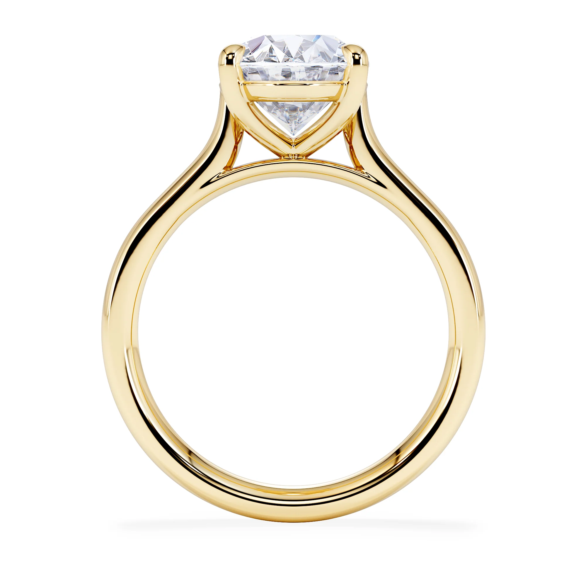 Amora Oval 3.00ct Lab Diamond Engagement Ring G/VS1 Set in 18K Gold - Image 3