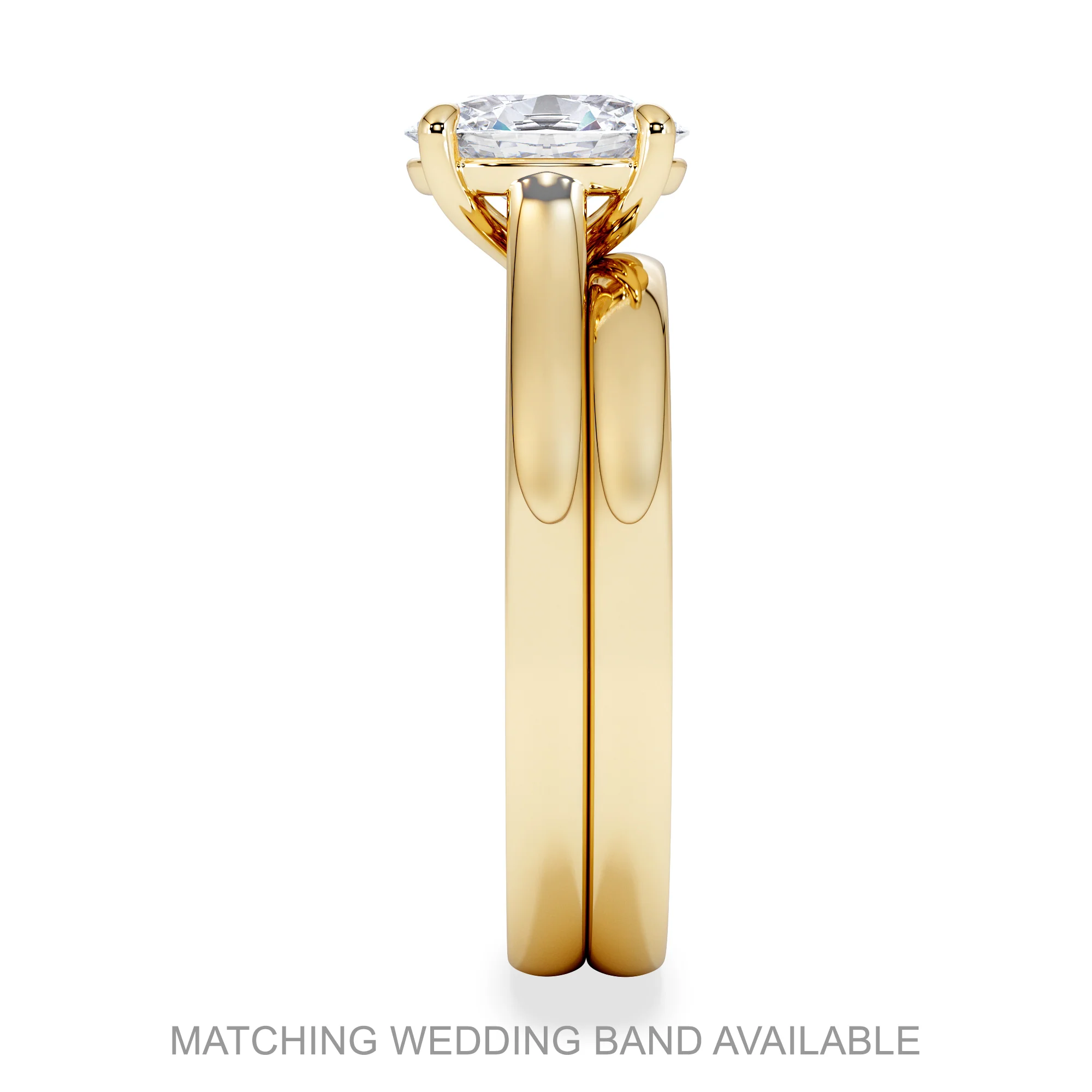 Amora Oval 3.00ct Lab Diamond Engagement Ring G/VS1 Set in 18K Gold - Image 7