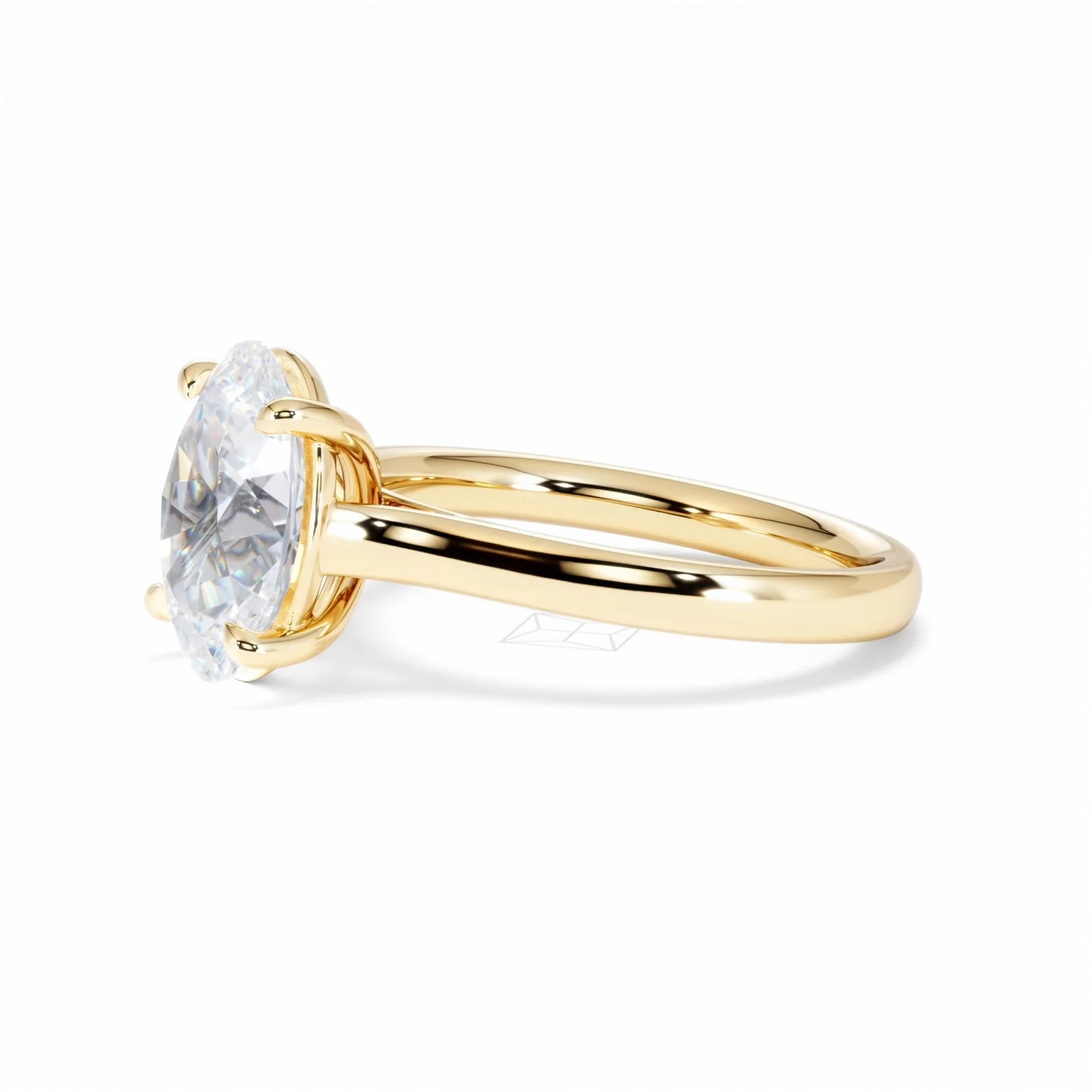 Amora Oval 3.00ct Lab Diamond Engagement Ring G/VS1 Set in 18K Gold - Image 76