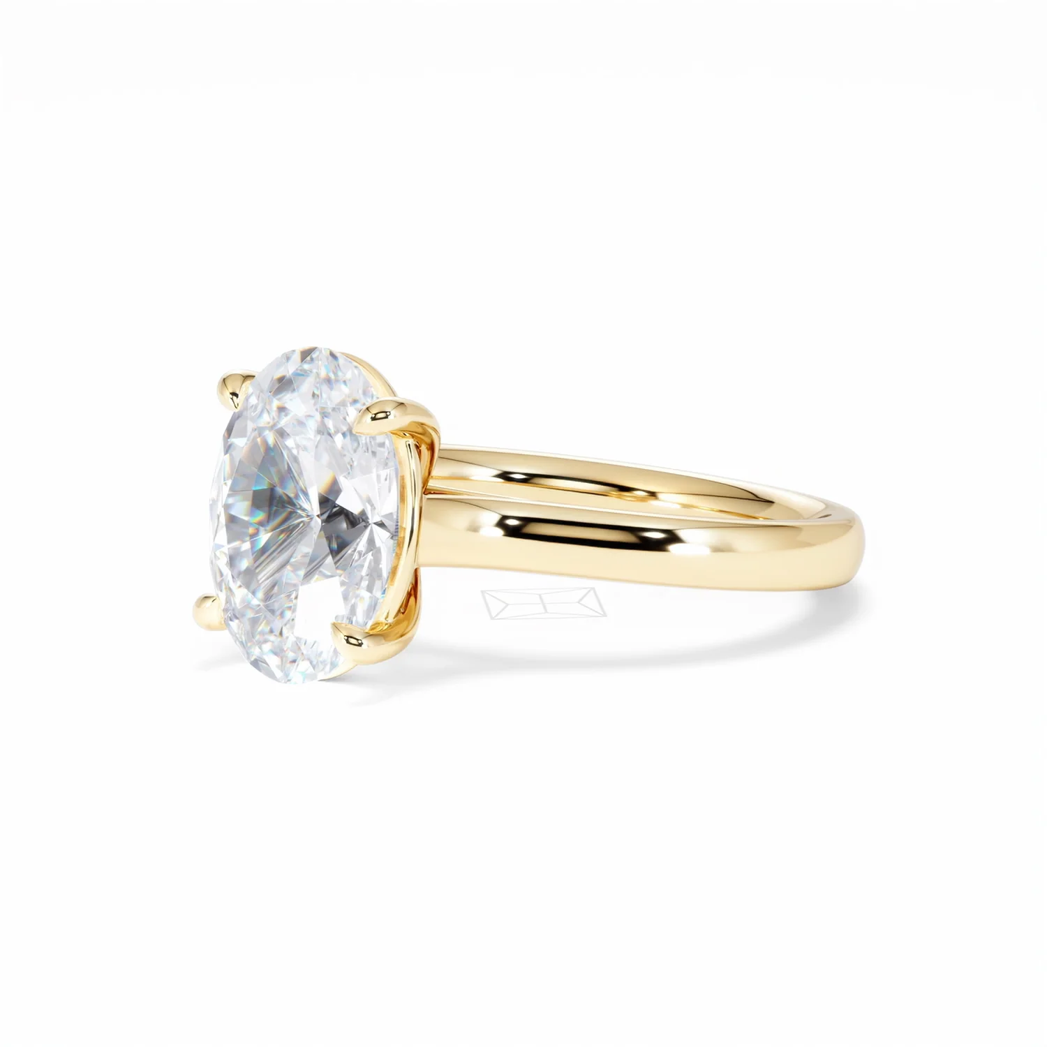 Amora Oval 3.00ct Lab Diamond Engagement Ring G/VS1 Set in 18K Gold - Image 81