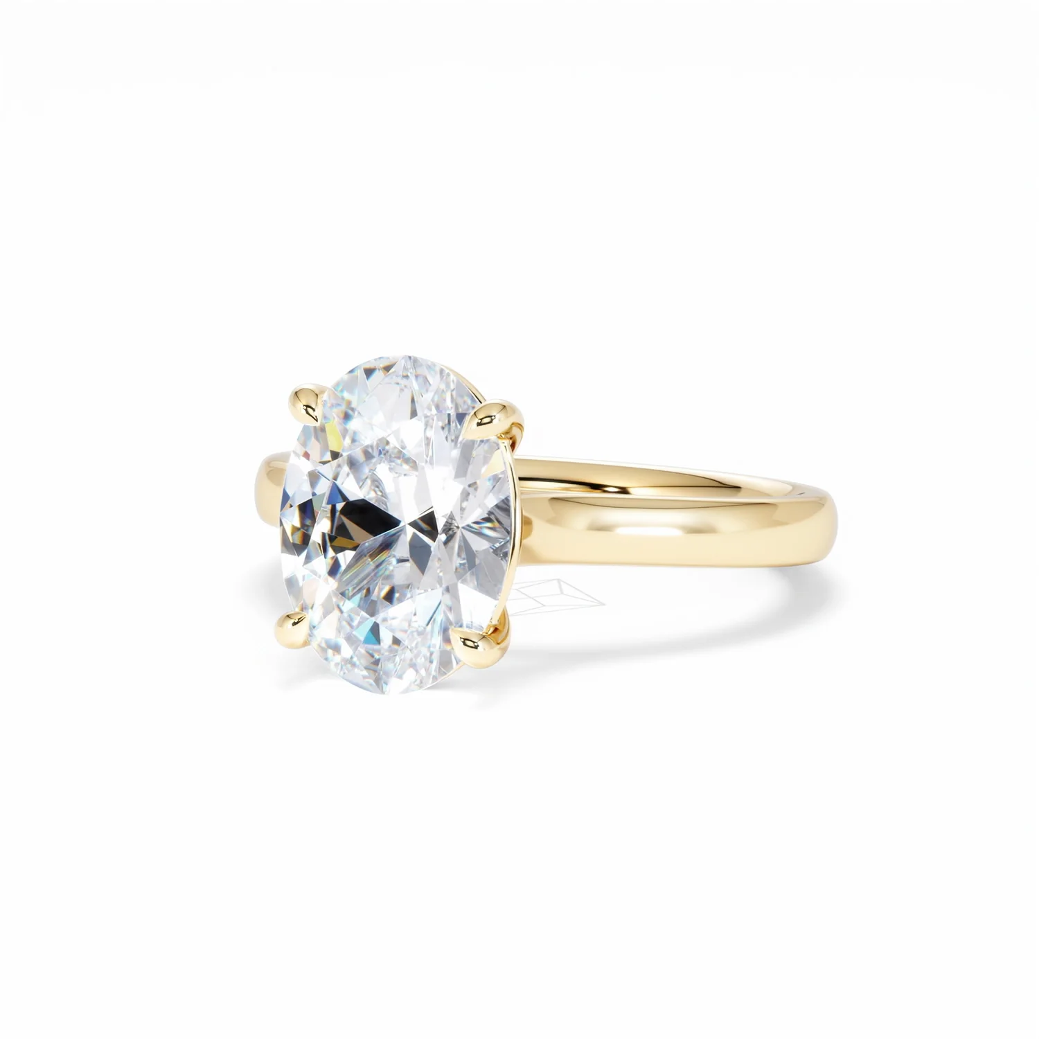 Amora Oval 3.00ct Lab Diamond Engagement Ring G/VS1 Set in 18K Gold - Image 85