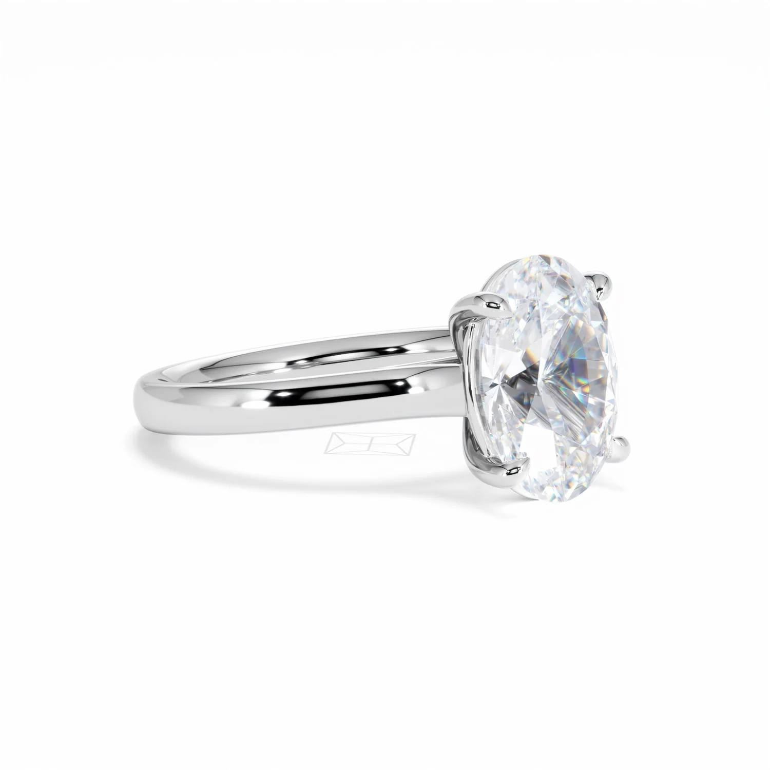 Amora Oval 3.00ct Lab Diamond Engagement Ring G/VS1 Set in 18K White Gold - Image 19