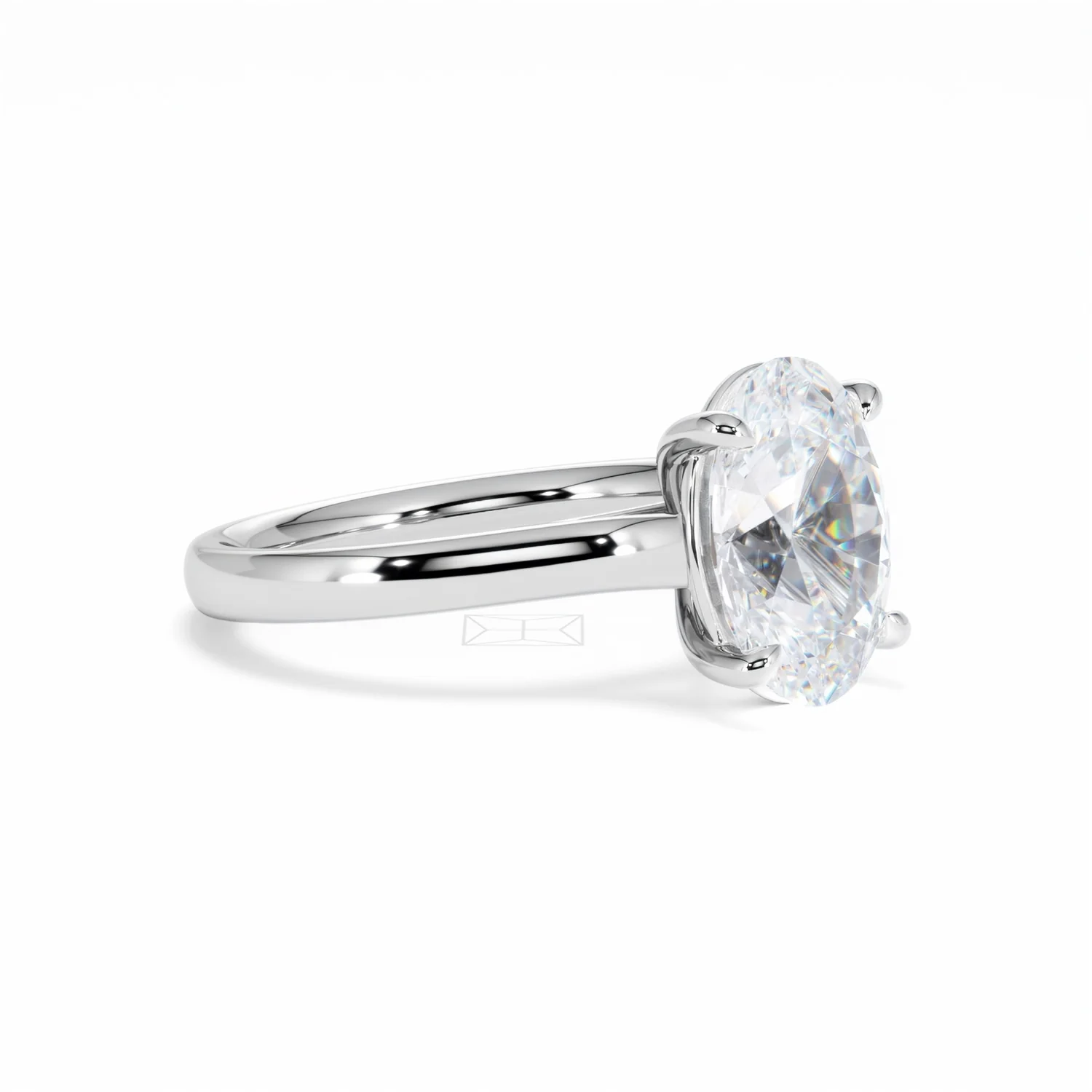 Amora Oval 3.00ct Lab Diamond Engagement Ring G/VS1 Set in 18K White Gold - Image 20