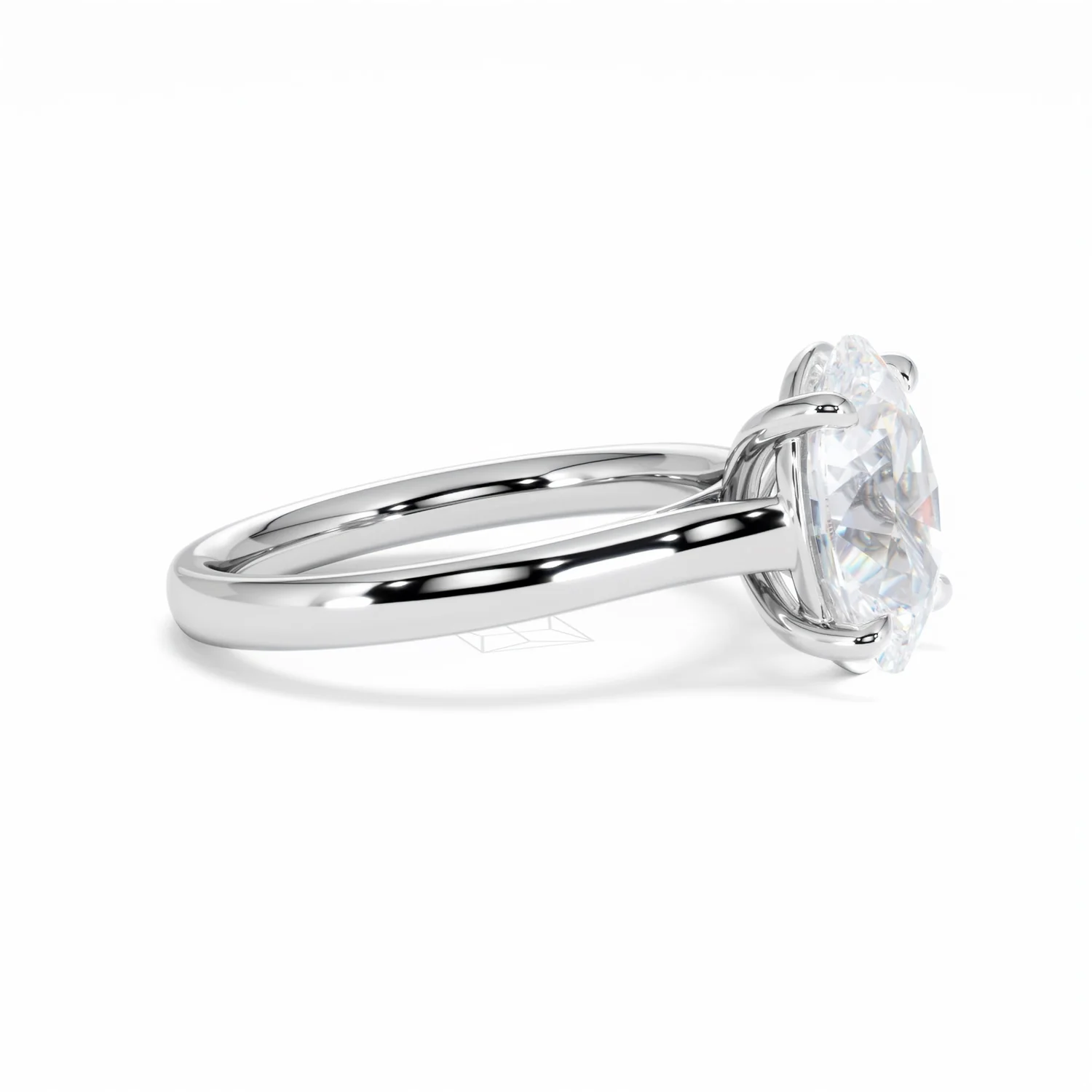 Amora Oval 3.00ct Lab Diamond Engagement Ring G/VS1 Set in 18K White Gold - Image 25