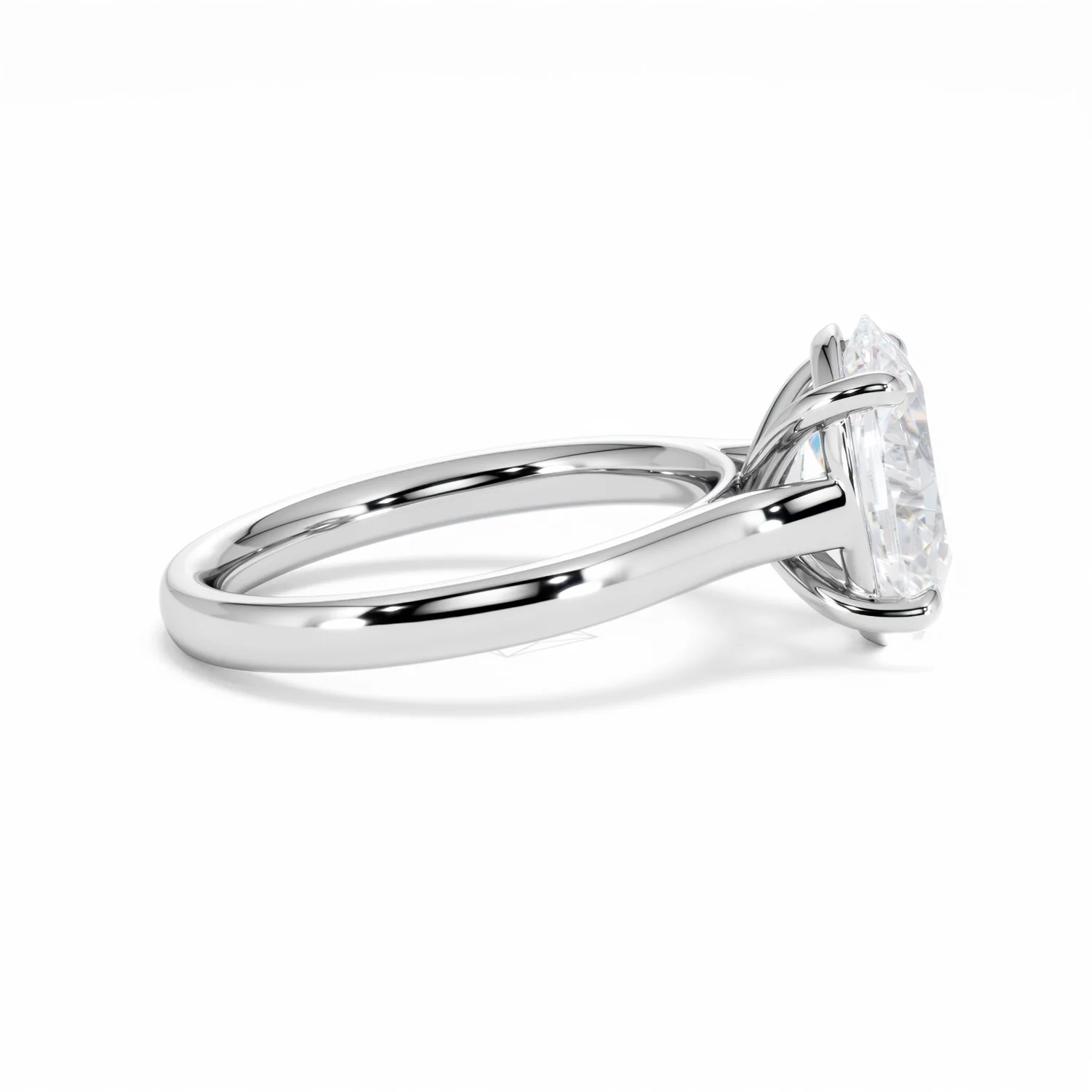 Amora Oval 3.00ct Lab Diamond Engagement Ring G/VS1 Set in 18K White Gold - Image 29