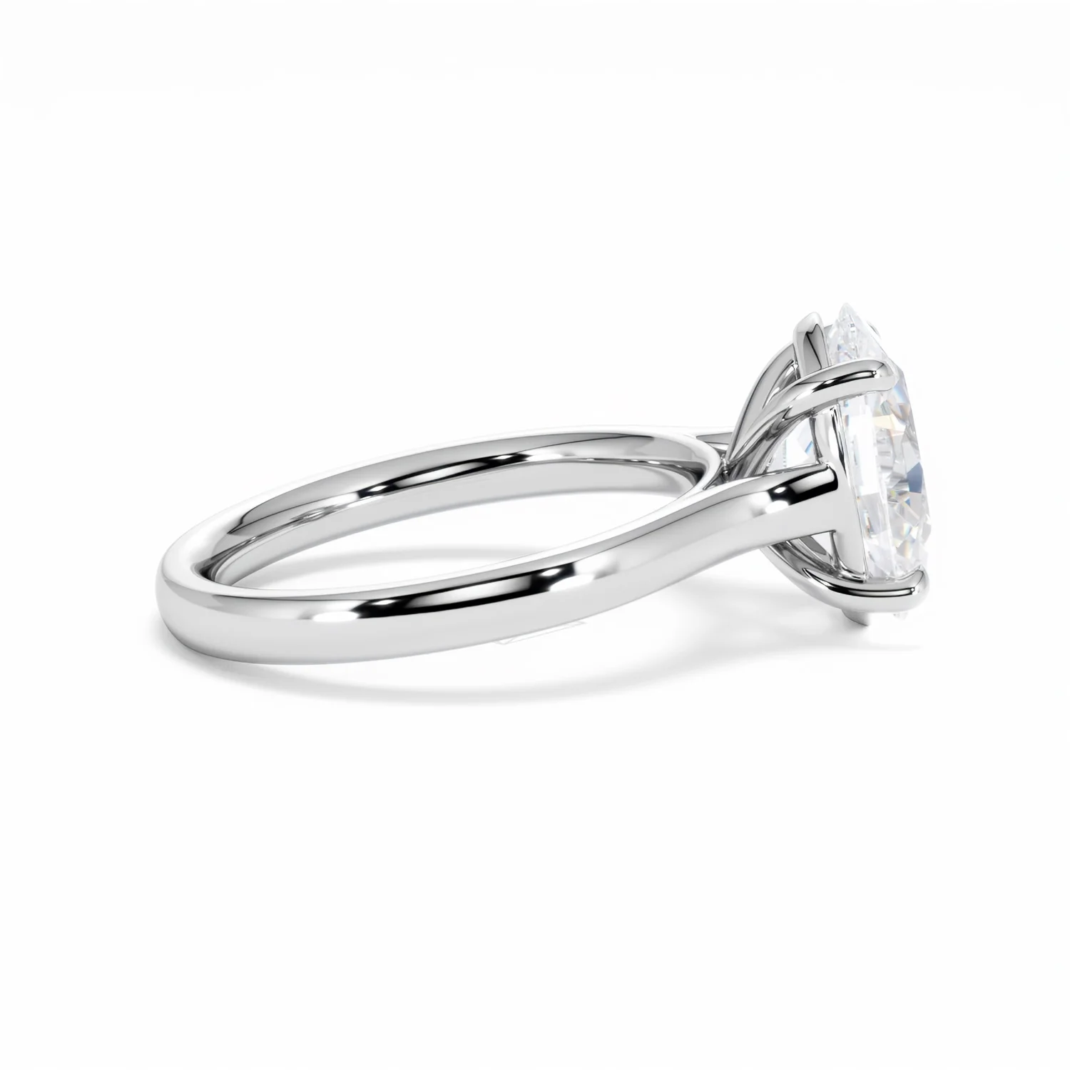 Amora Oval 3.00ct Lab Diamond Engagement Ring G/VS1 Set in 18K White Gold - Image 30
