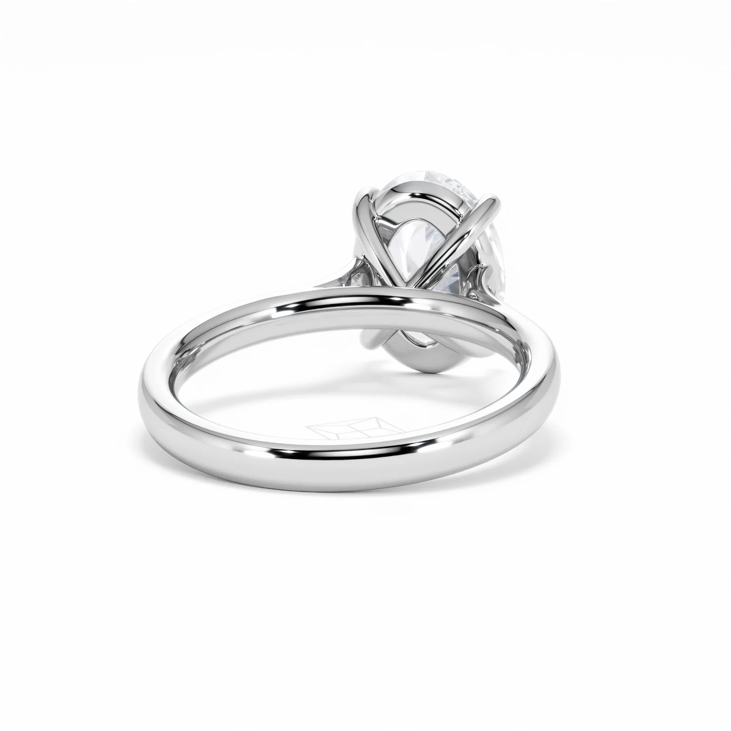 Amora Oval 3.00ct Lab Diamond Engagement Ring G/VS1 Set in 18K White Gold - Image 46