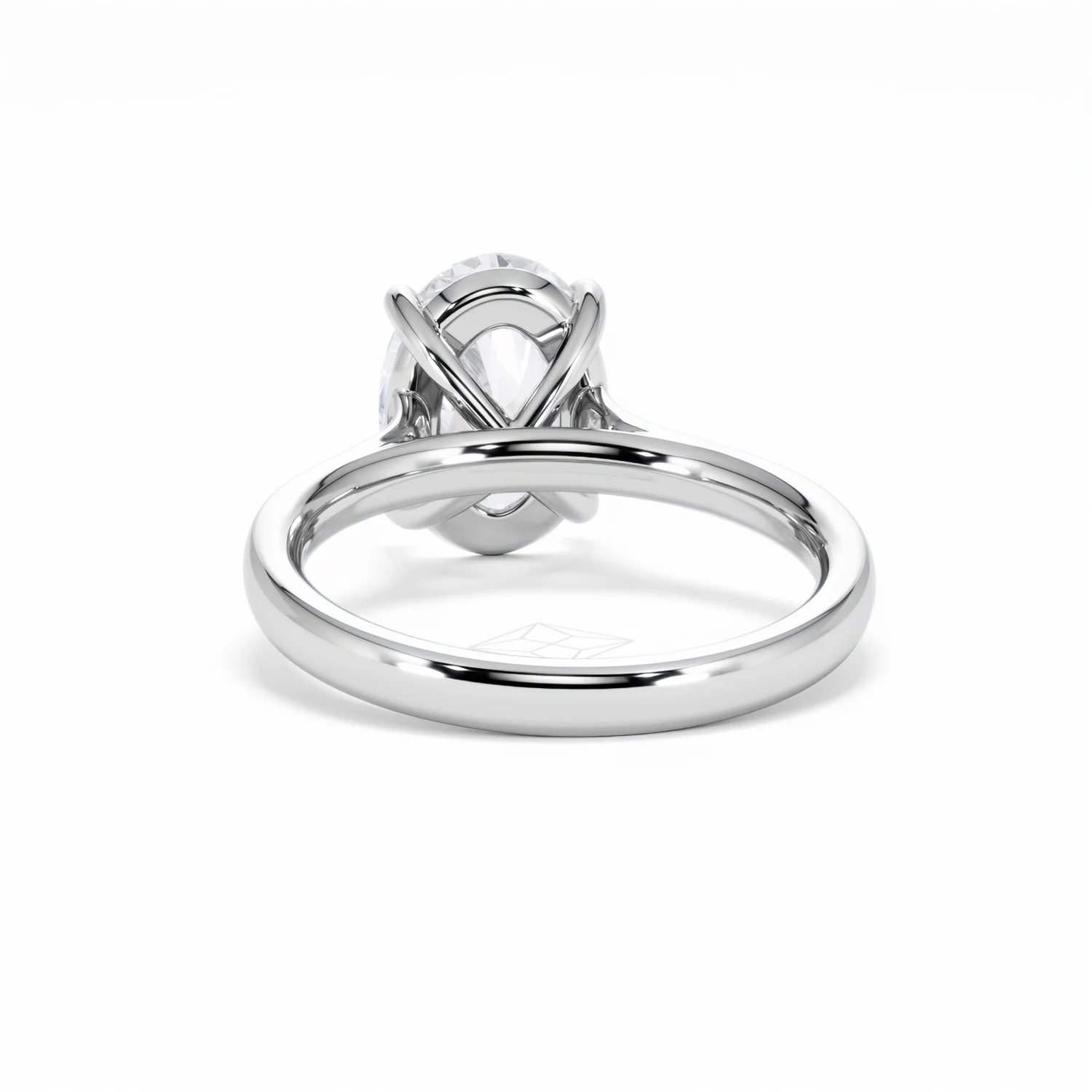 Amora Oval 3.00ct Lab Diamond Engagement Ring G/VS1 Set in 18K White Gold - Image 52