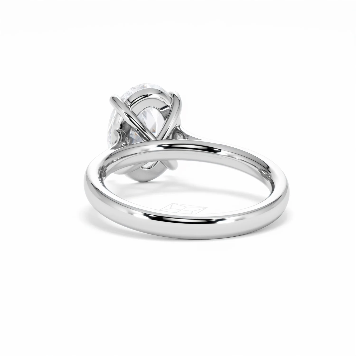 Amora Oval 3.00ct Lab Diamond Engagement Ring G/VS1 Set in 18K White Gold - Image 54