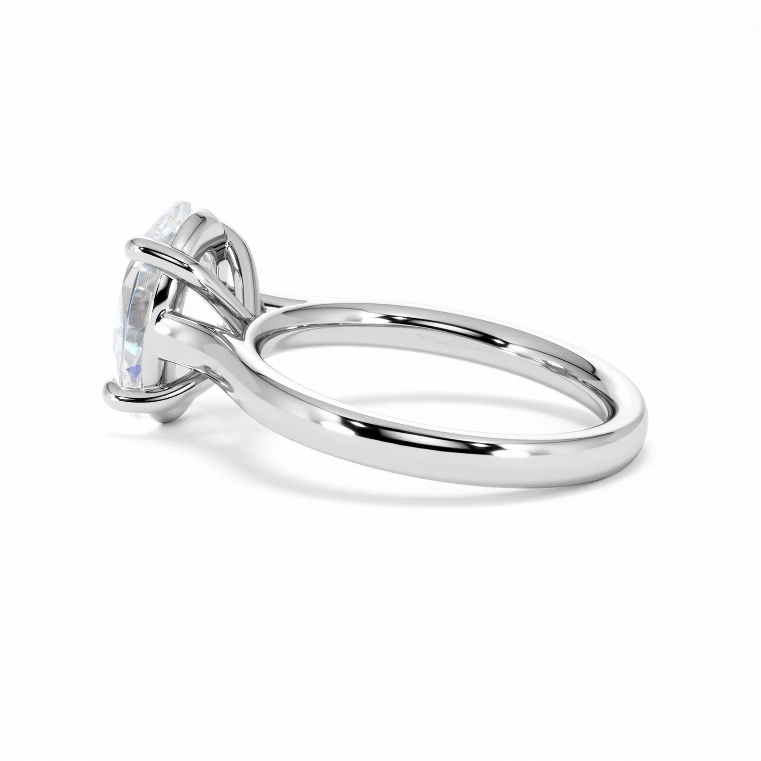 Amora Oval 3.00ct Lab Diamond Engagement Ring G/VS1 Set in 18K White Gold - Image 65