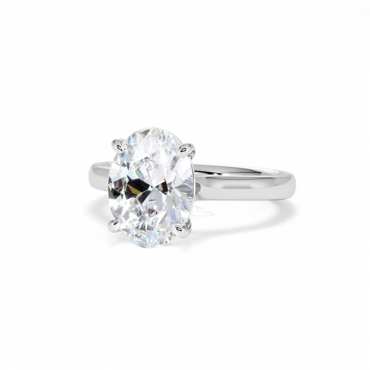 Amora Oval 3.00ct Lab Diamond Engagement Ring G/VS1 Set in 18K White Gold - Image 86