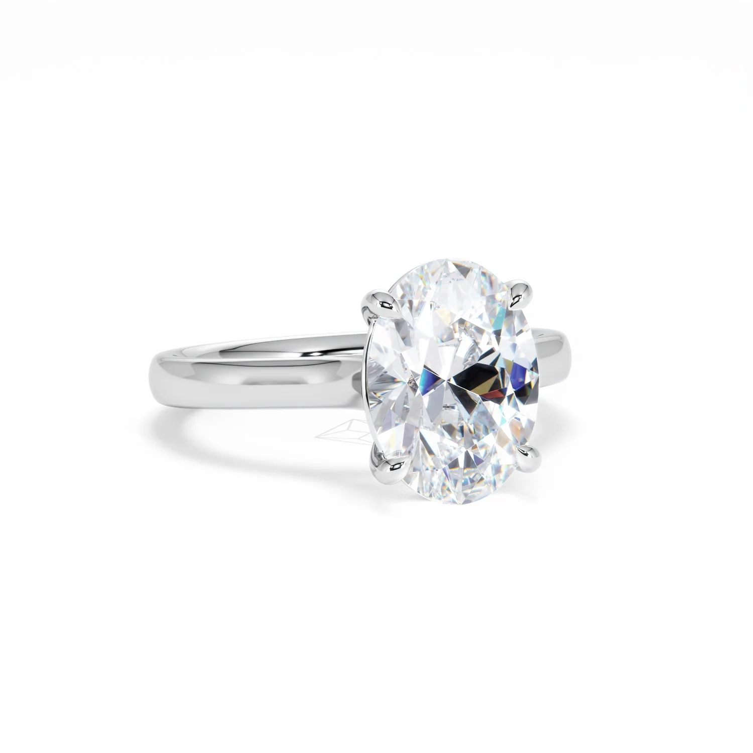 Amora Oval 3.00ct Lab Diamond Engagement Ring G/VS1 Set in Platinum - Image 14