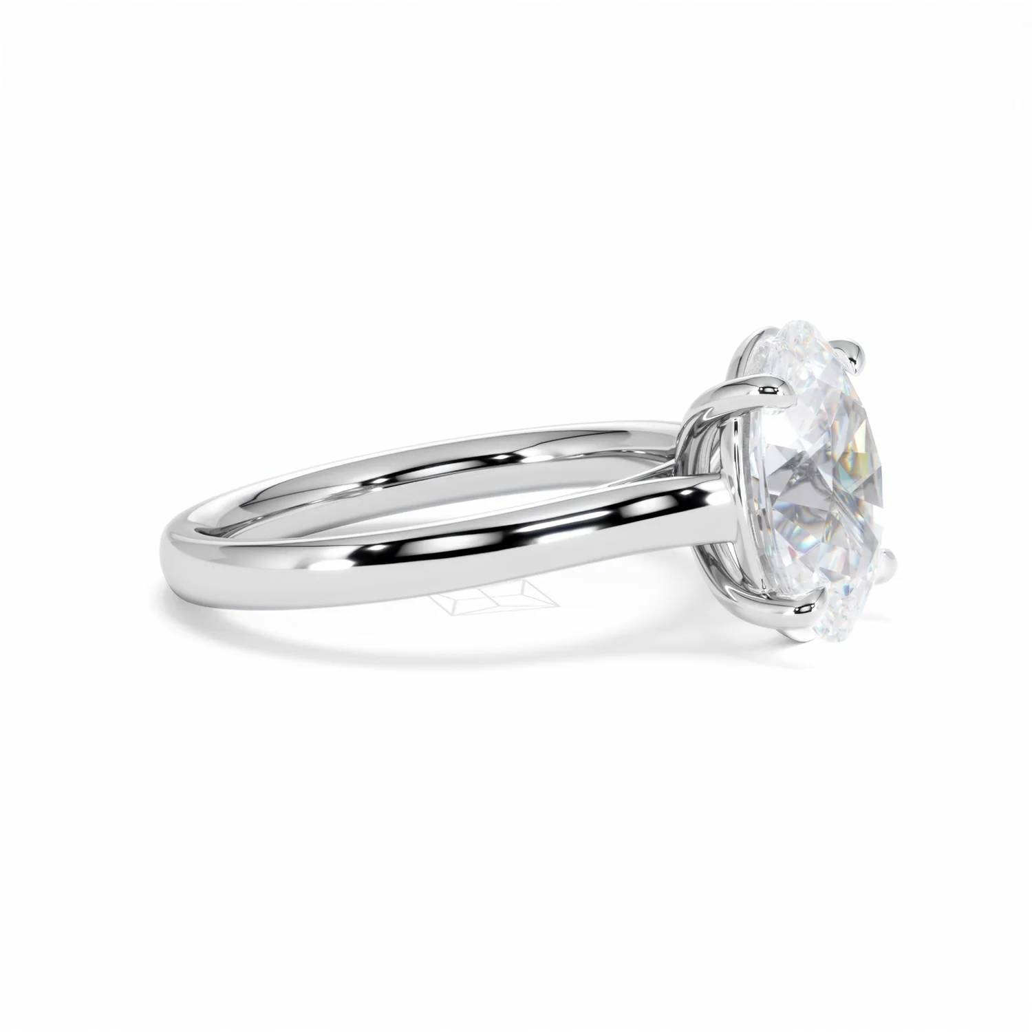 Amora Oval 3.00ct Lab Diamond Engagement Ring G/VS1 Set in Platinum - Image 24