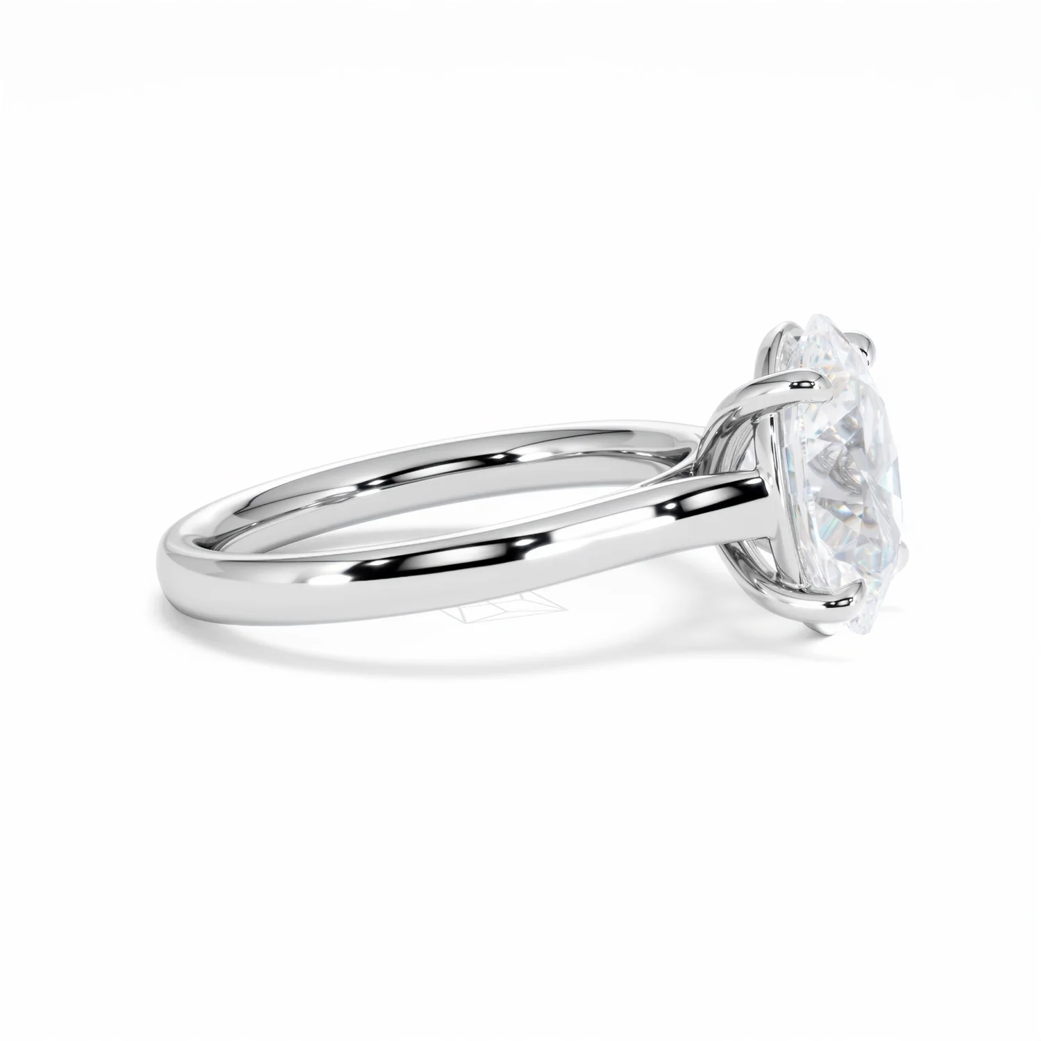 Amora Oval 3.00ct Lab Diamond Engagement Ring G/VS1 Set in Platinum - Image 26