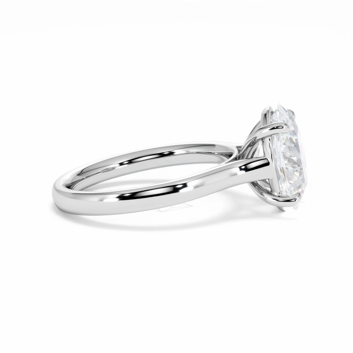 Amora Oval 3.00ct Lab Diamond Engagement Ring G/VS1 Set in Platinum - Image 28