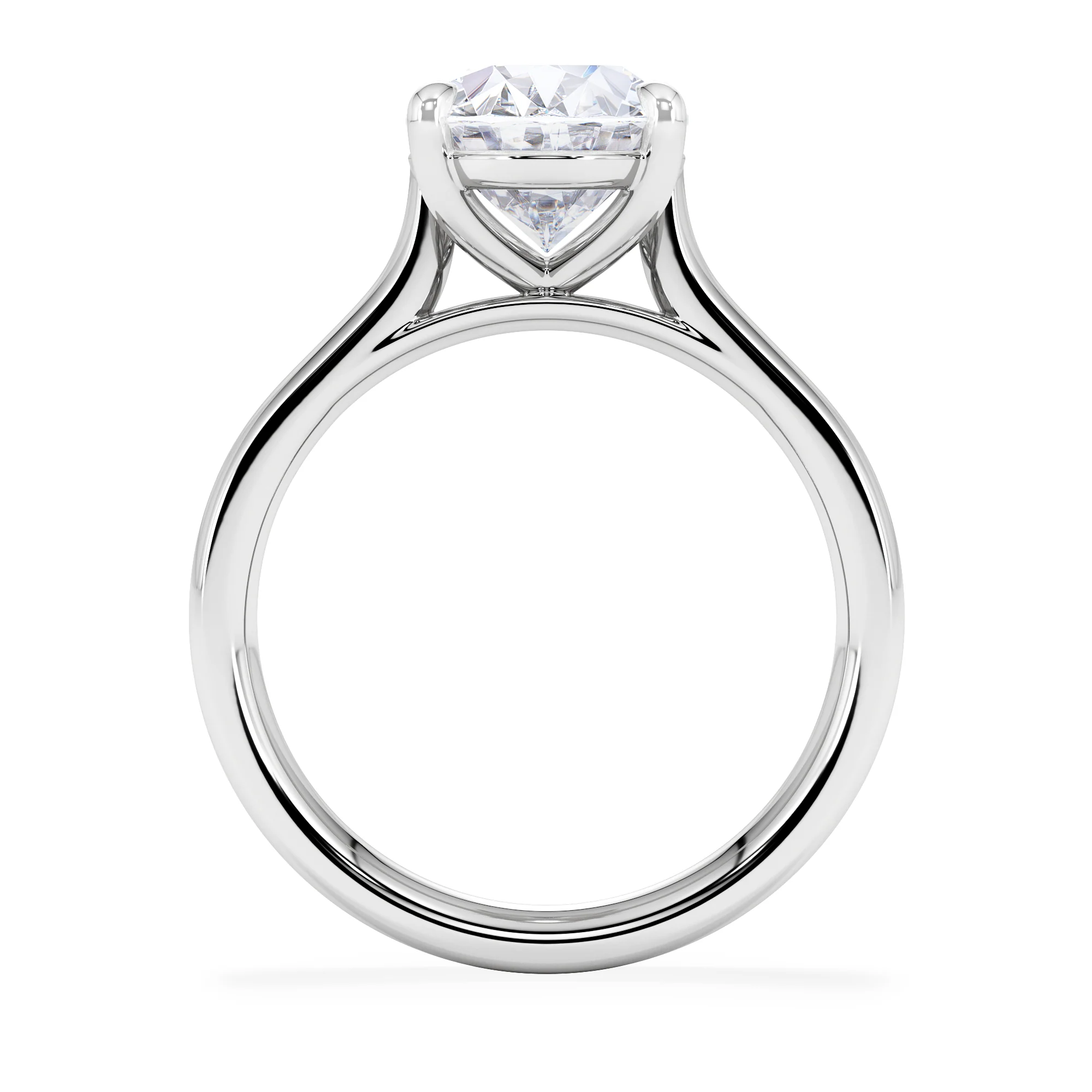 Amora Oval 3.00ct Lab Diamond Engagement Ring G/VS1 Set in Platinum - Image 3