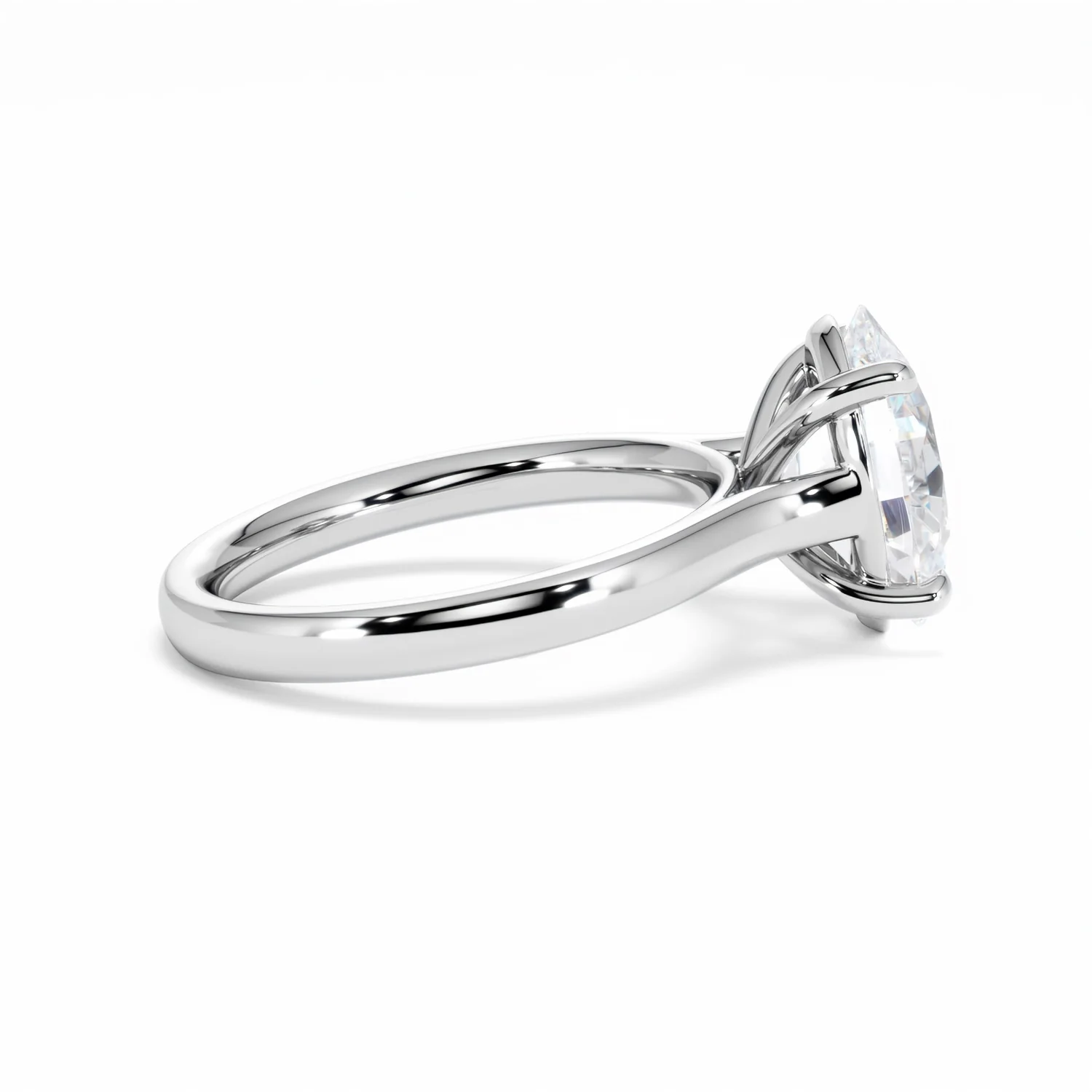 Amora Oval 3.00ct Lab Diamond Engagement Ring G/VS1 Set in Platinum - Image 31