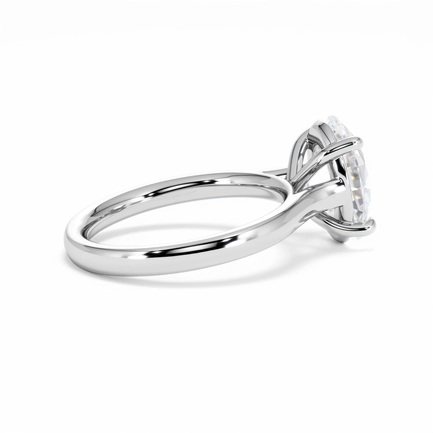 Amora Oval 3.00ct Lab Diamond Engagement Ring G/VS1 Set in Platinum - Image 34
