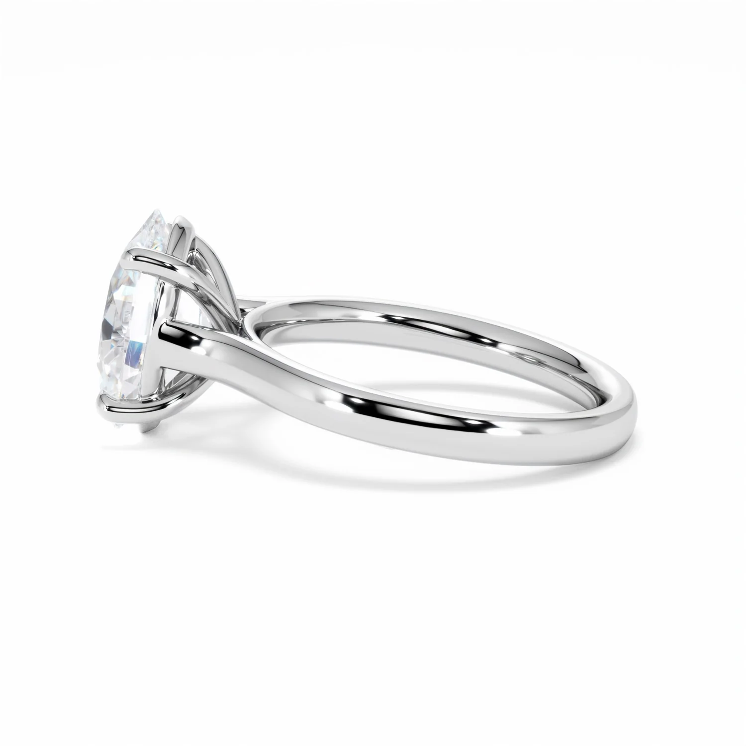 Amora Oval 3.00ct Lab Diamond Engagement Ring G/VS1 Set in Platinum - Image 69