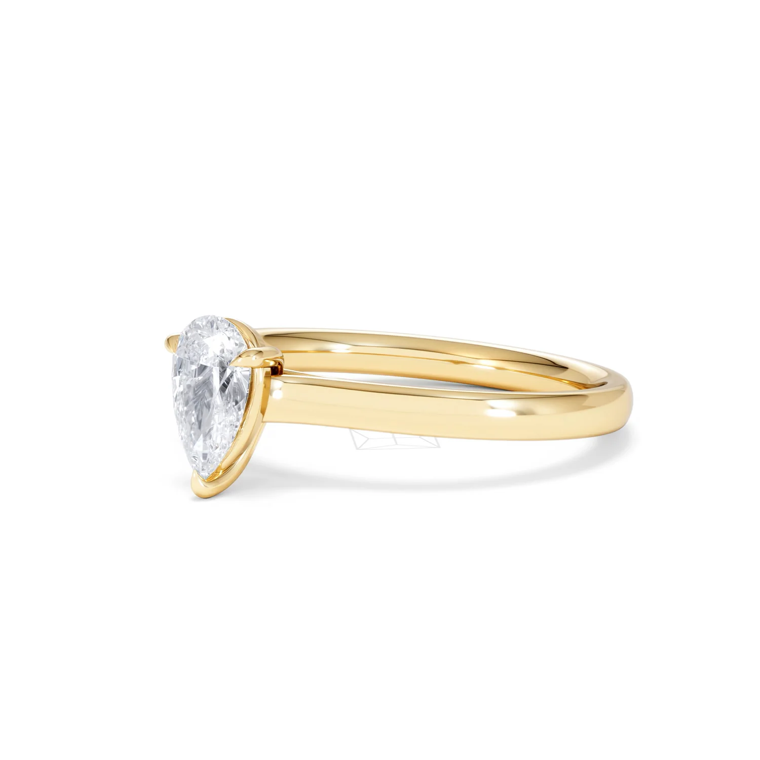 Amora Pear 0.50ct Lab Diamond Engagement Ring F/VS Set in 18K Gold - Image 79