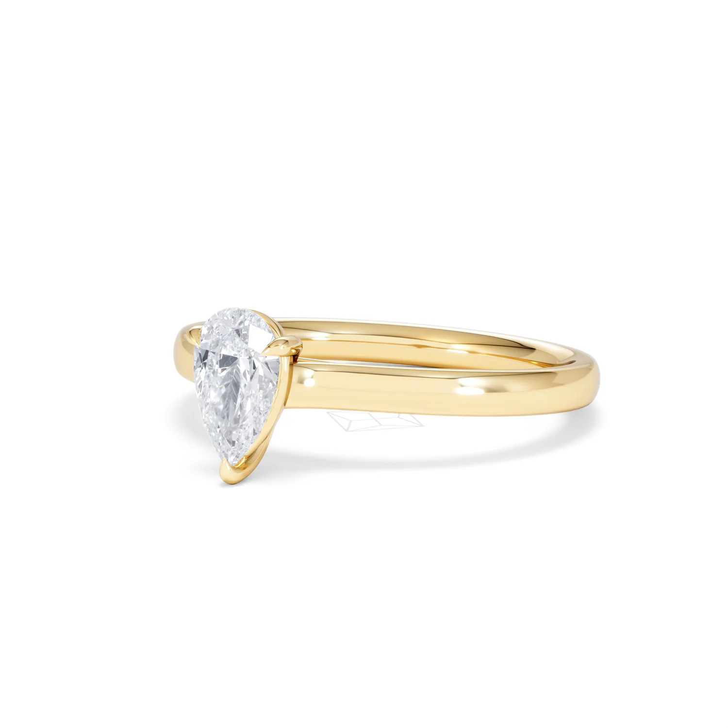 Amora Pear 0.50ct Lab Diamond Engagement Ring F/VS Set in 18K Gold - Image 81