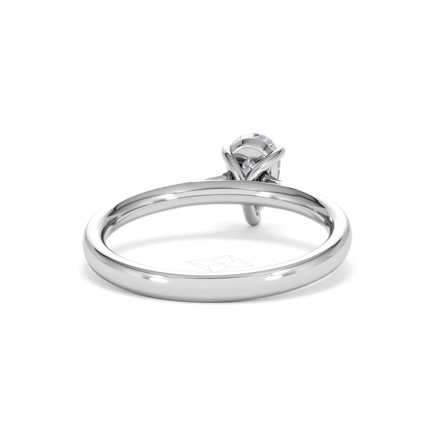 Amora Pear 0.50ct Lab Diamond Engagement Ring F/VS Set in 18K White Gold - Image 45