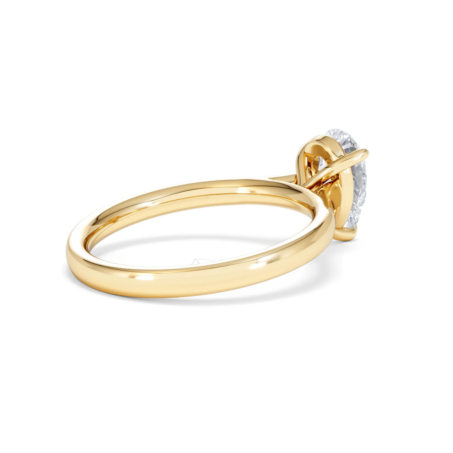 Amora Pear 1.00ct Lab Diamond Engagement Ring F/VS Set in 18K Gold - Image 36
