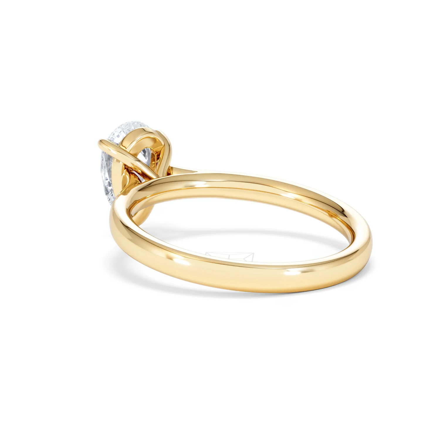 Amora Pear 1.00ct Lab Diamond Engagement Ring F/VS Set in 18K Gold - Image 57