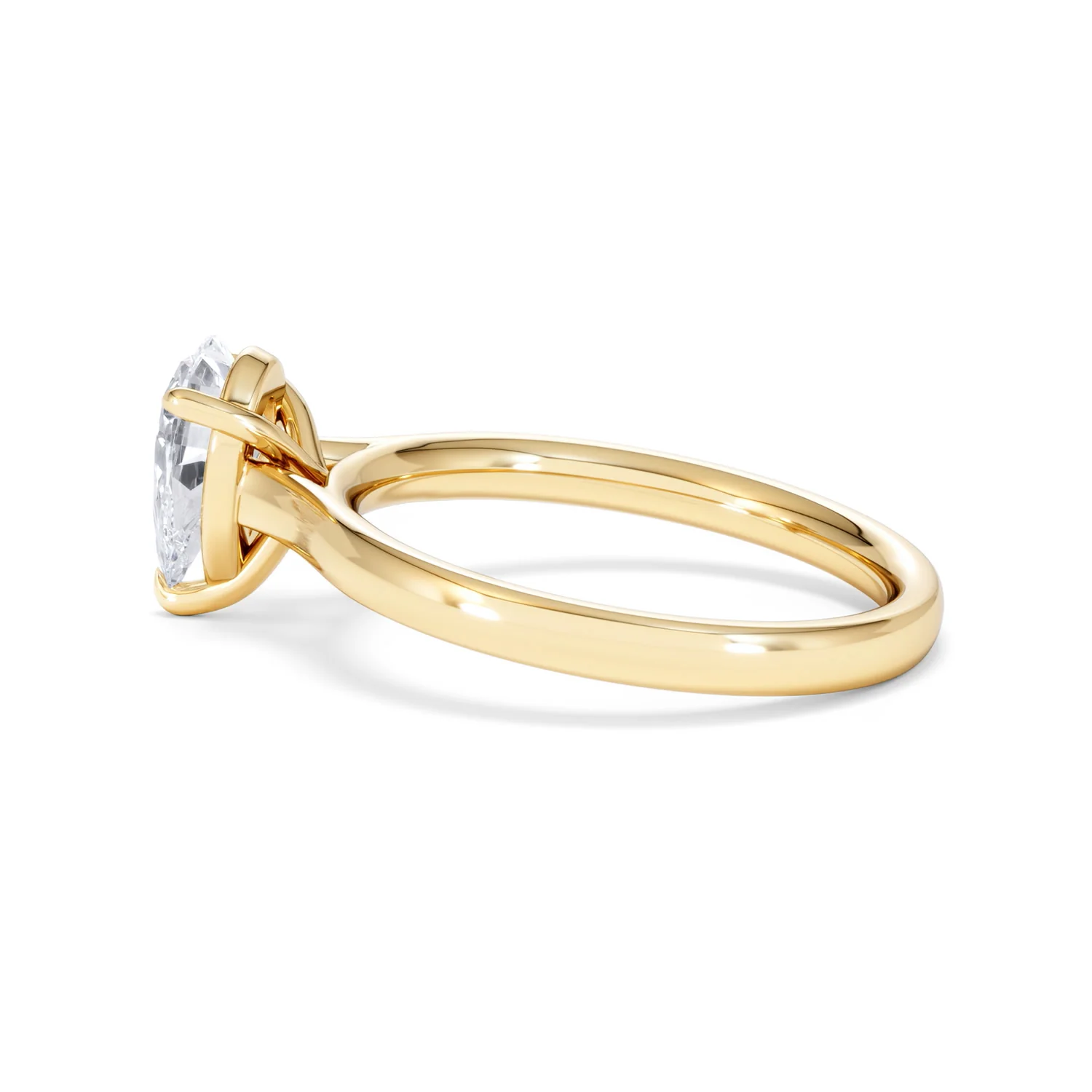 Amora Pear 1.00ct Lab Diamond Engagement Ring F/VS Set in 18K Gold - Image 65