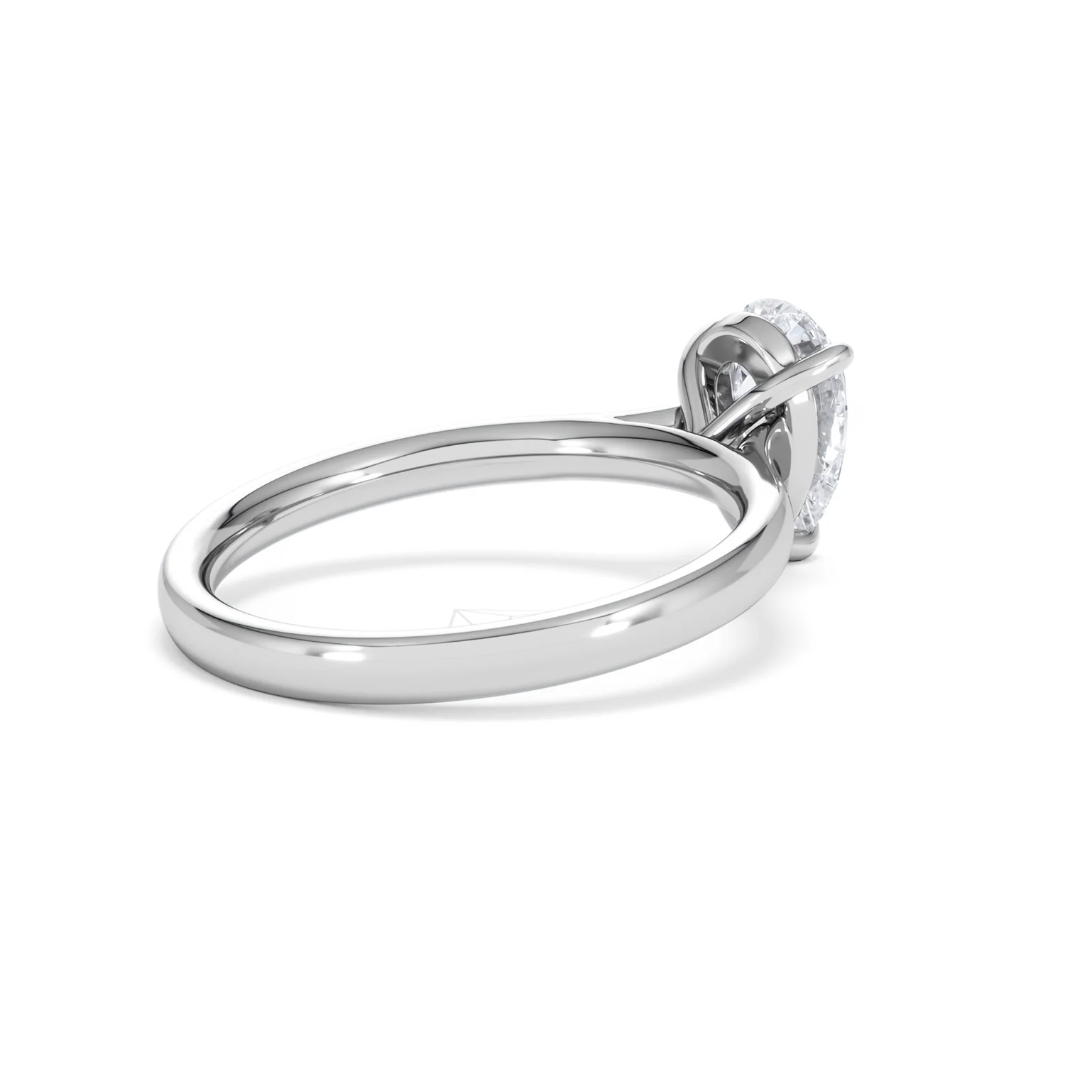 Amora Pear 1.00ct Lab Diamond Engagement Ring F/VS Set in 18K White Gold - Image 37