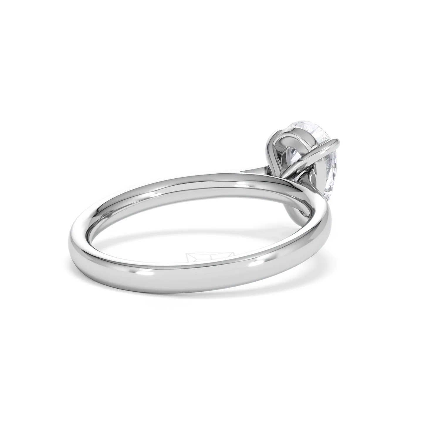 Amora Pear 1.00ct Lab Diamond Engagement Ring F/VS Set in 18K White Gold - Image 39