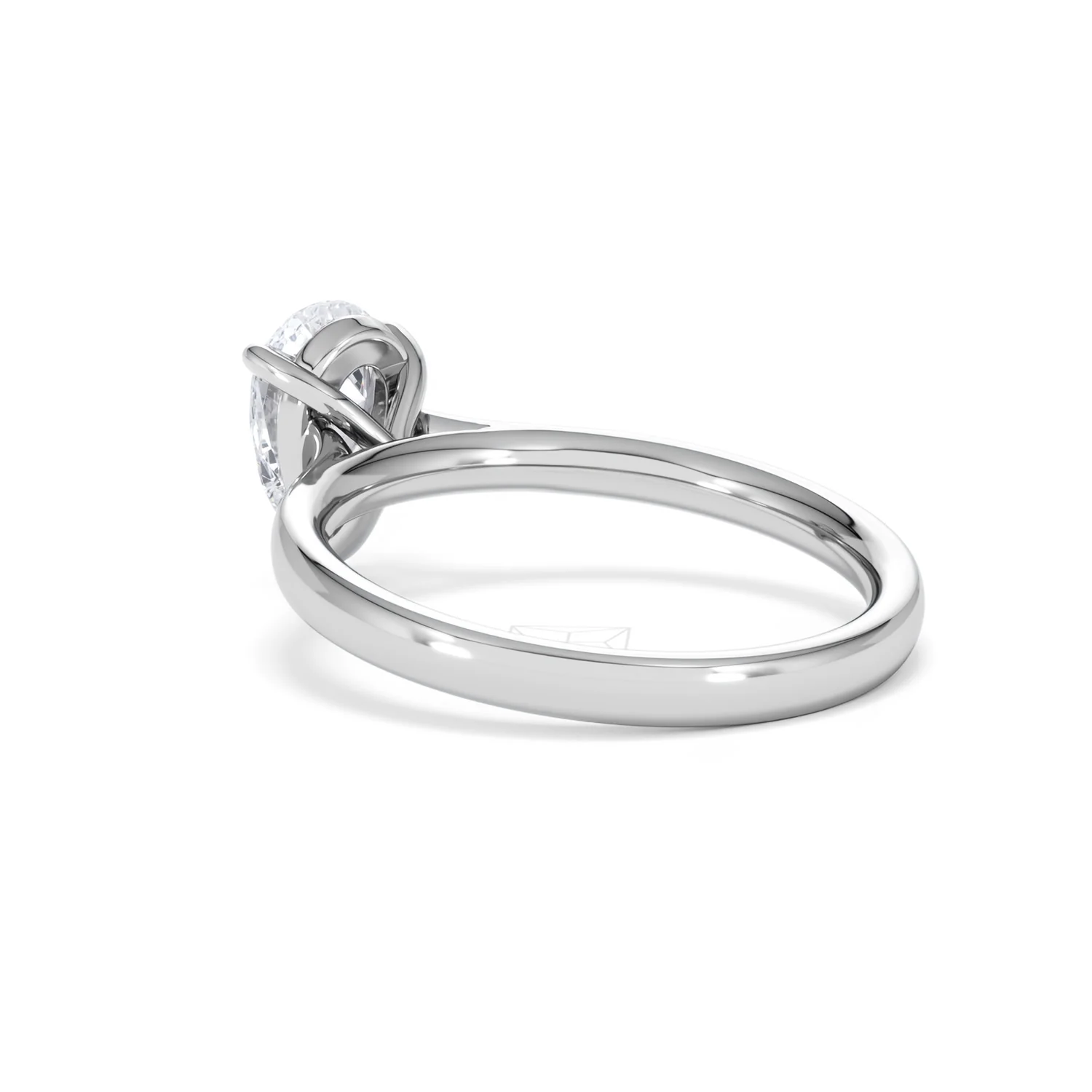 Amora Pear 1.00ct Lab Diamond Engagement Ring F/VS Set in 18K White Gold - Image 57