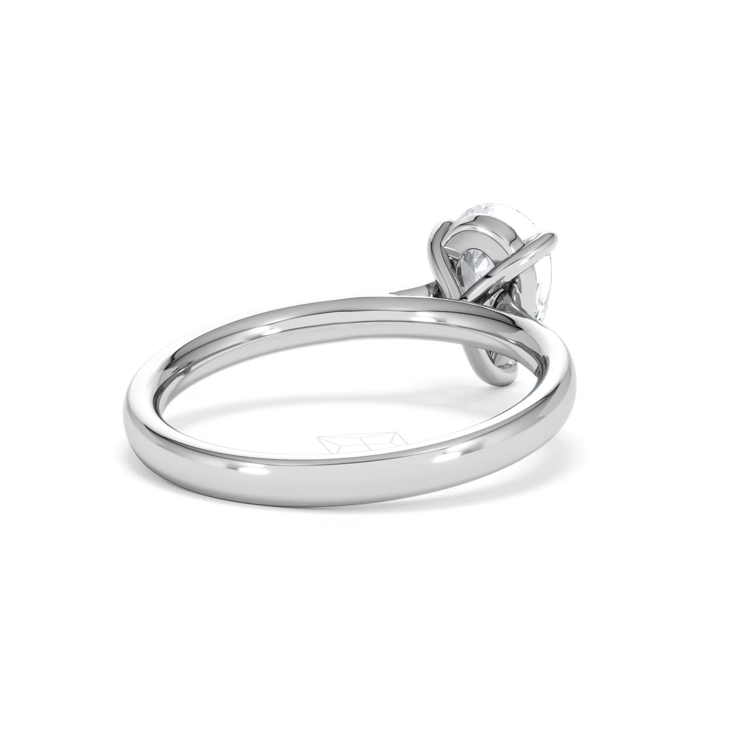 Amora Pear 1.00ct Lab Diamond Engagement Ring F/VS Set in Platinum - Image 41