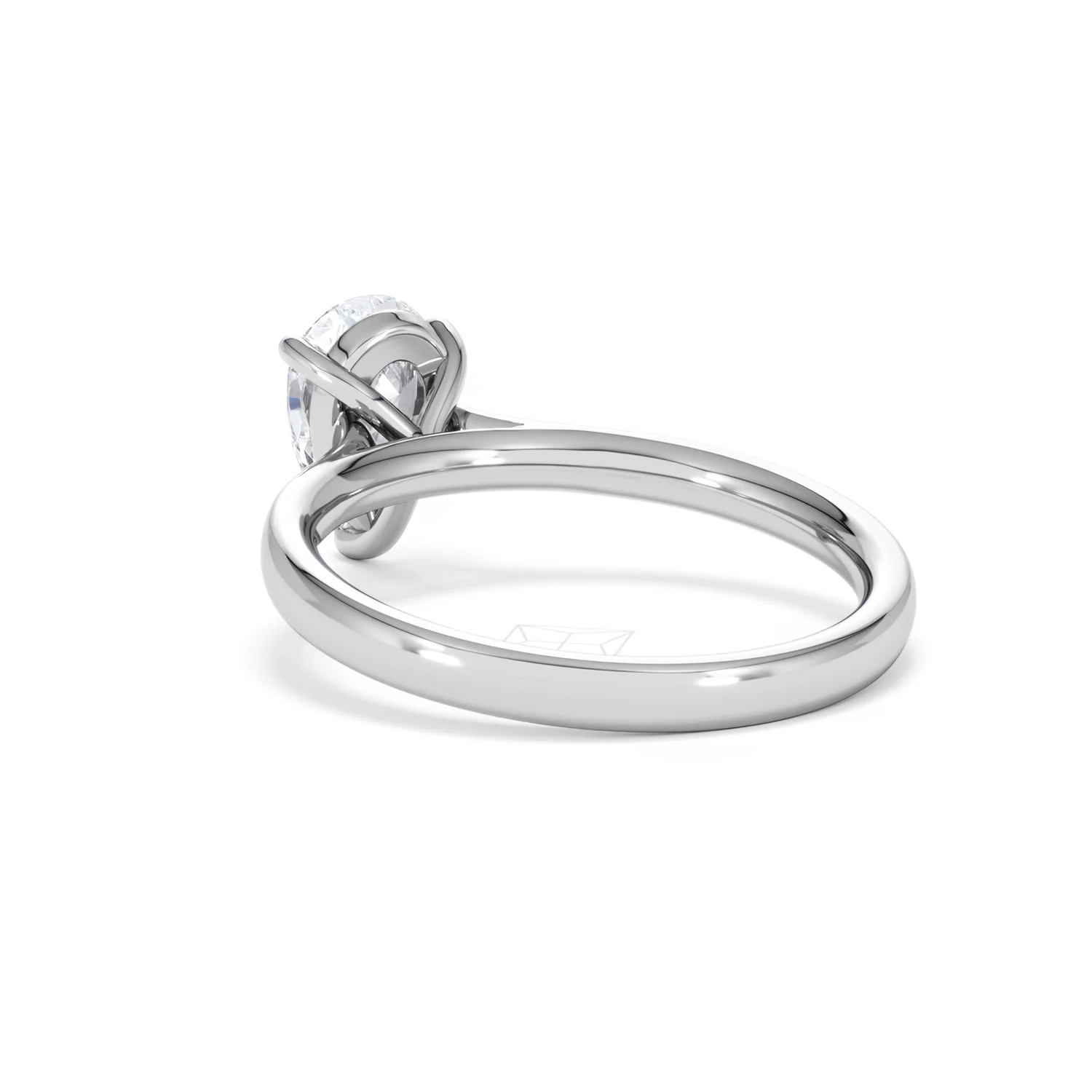 Amora Pear 1.00ct Lab Diamond Engagement Ring F/VS Set in Platinum - Image 55