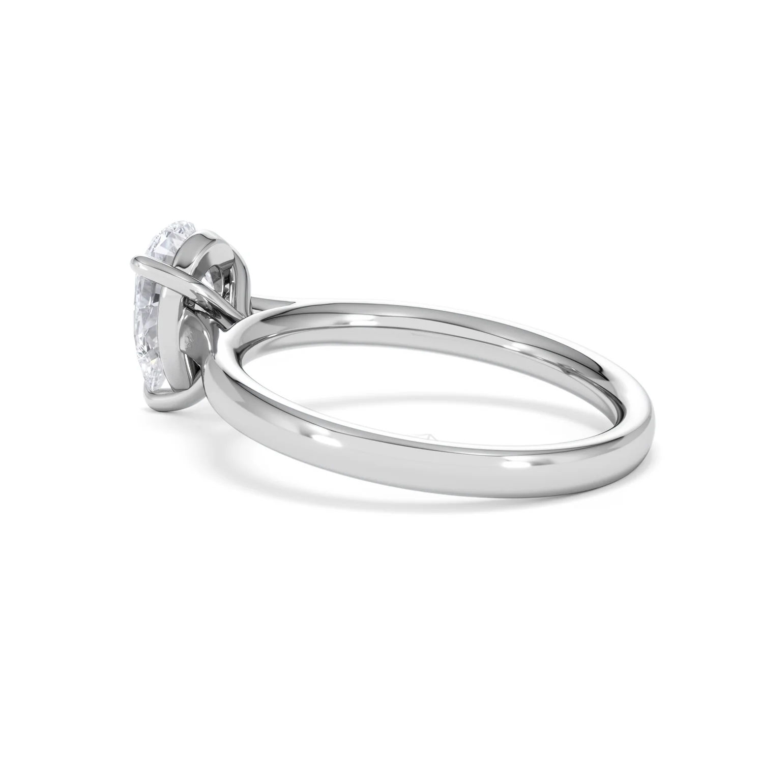 Amora Pear 1.00ct Lab Diamond Engagement Ring F/VS Set in Platinum - Image 61