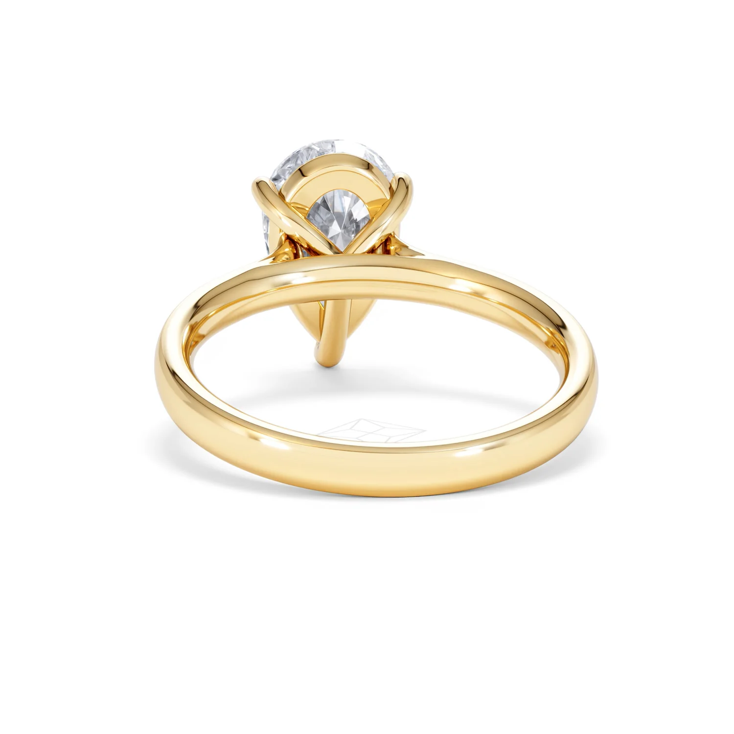 Amora Pear 2.00ct Lab Diamond Engagement Ring F/VS Set in 18K Gold - Image 50