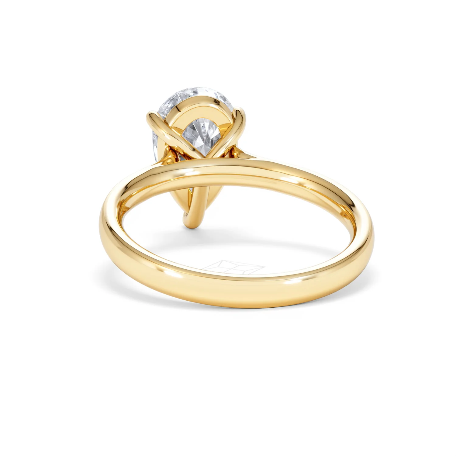 Amora Pear 2.00ct Lab Diamond Engagement Ring F/VS Set in 18K Gold - Image 51
