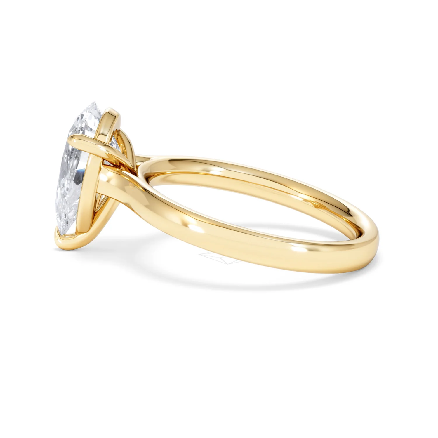 Amora Pear 2.00ct Lab Diamond Engagement Ring F/VS Set in 18K Gold - Image 66