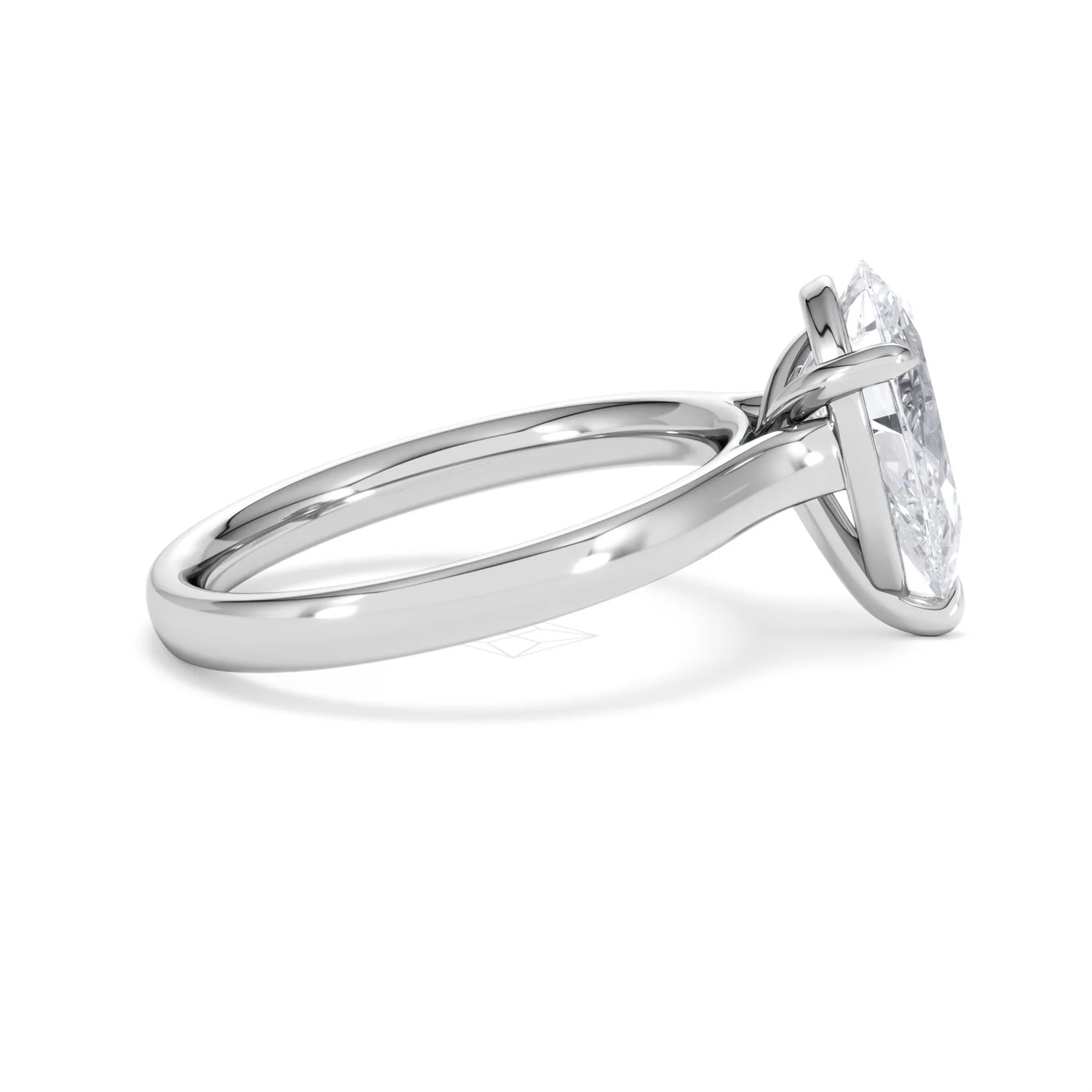 Amora Pear 2.00ct Lab Diamond Engagement Ring F/VS Set in 18K White Gold - Image 28