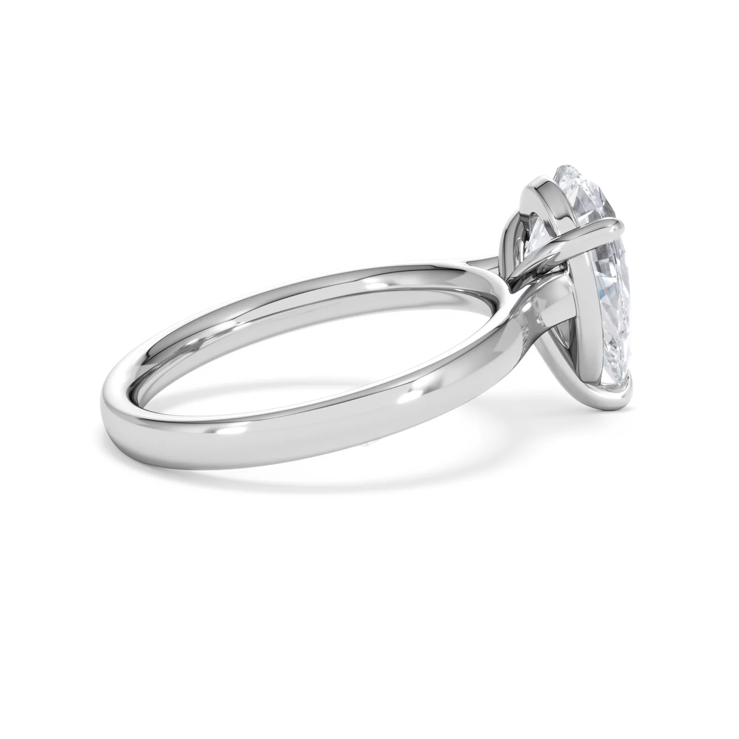 Amora Pear 2.00ct Lab Diamond Engagement Ring F/VS Set in 18K White Gold - Image 32