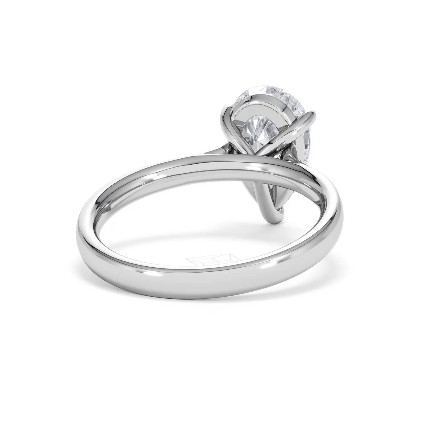 Amora Pear 2.00ct Lab Diamond Engagement Ring F/VS Set in 18K White Gold - Image 43