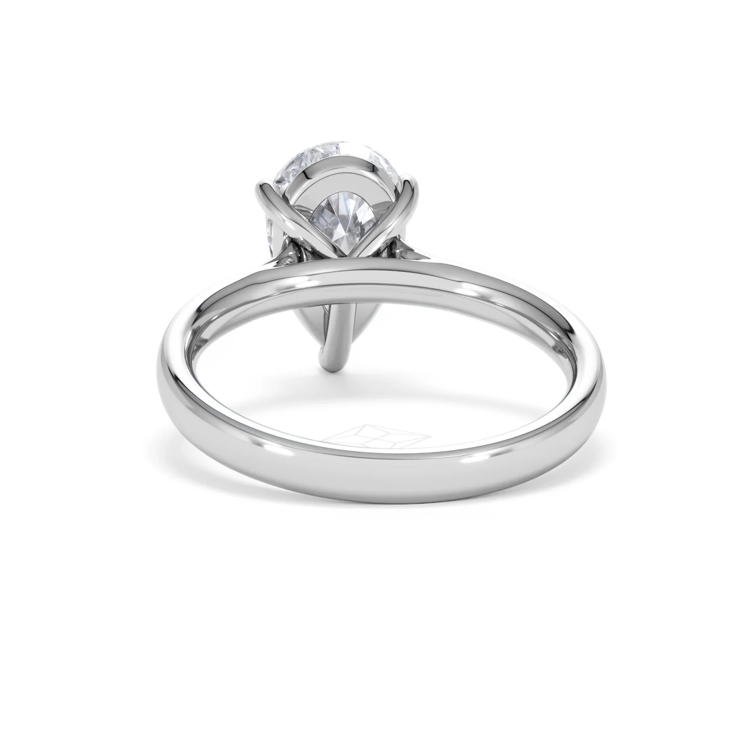 Amora Pear 2.00ct Lab Diamond Engagement Ring F/VS Set in 18K White Gold - Image 50