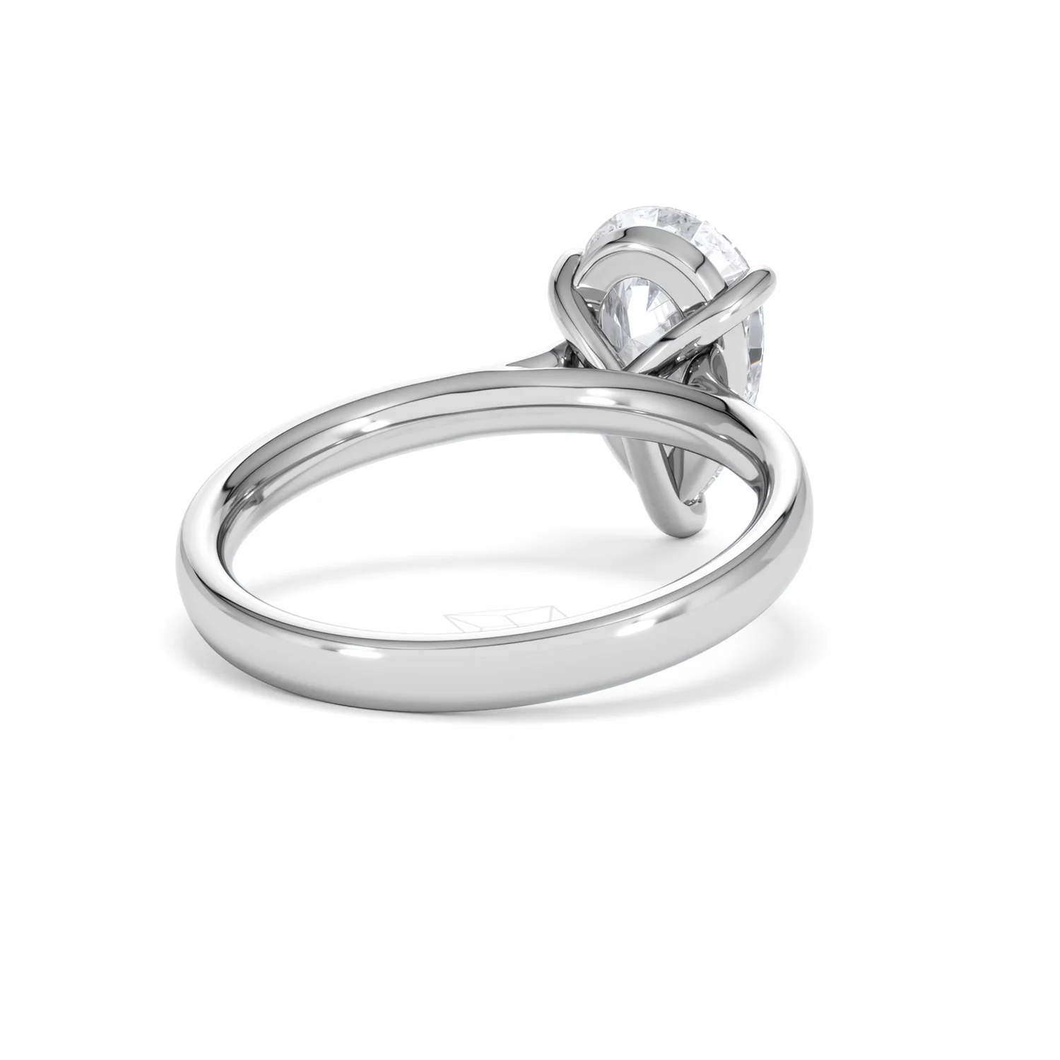 Amora Pear 2.00ct Lab Diamond Engagement Ring F/VS Set in Platinum - Image 42
