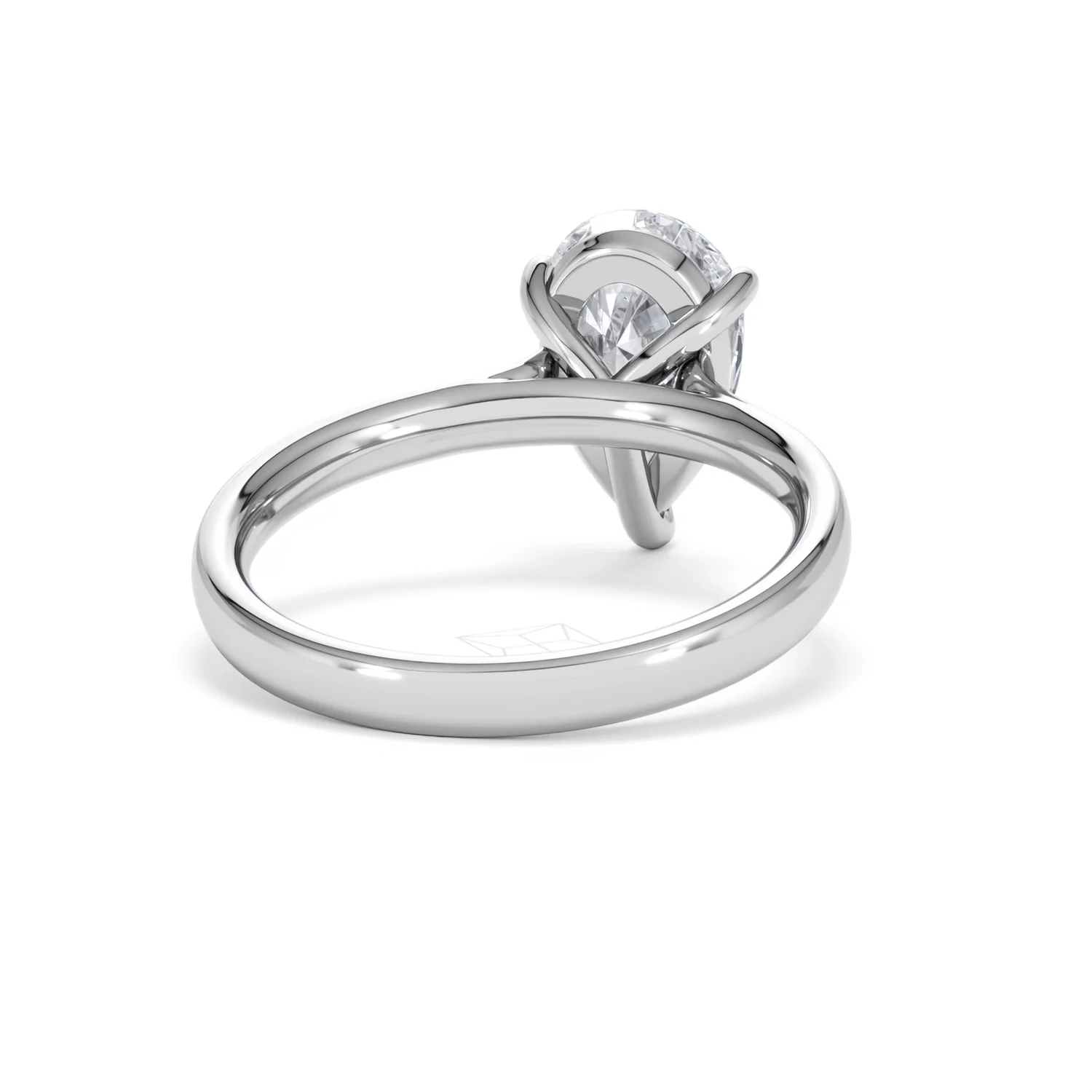 Amora Pear 2.00ct Lab Diamond Engagement Ring F/VS Set in Platinum - Image 44